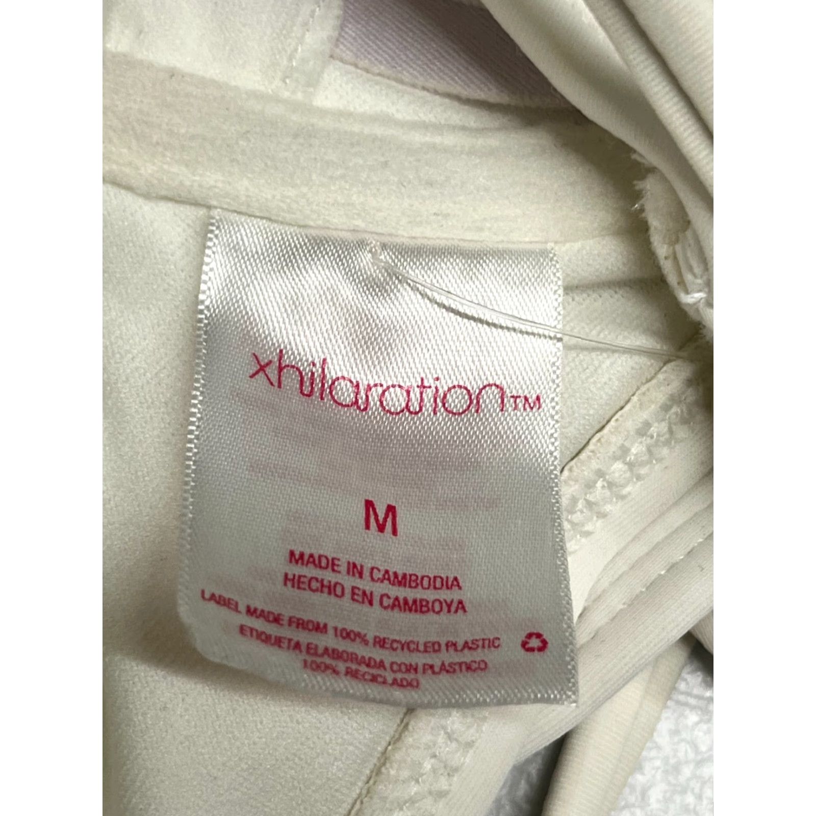 Vintage Xhilaration Juniors Solid White Bandeau Bikini Swim Top M 4-6 Shirt Top Size M / US 6-8 / IT 42-44 - 5 Thumbnail
