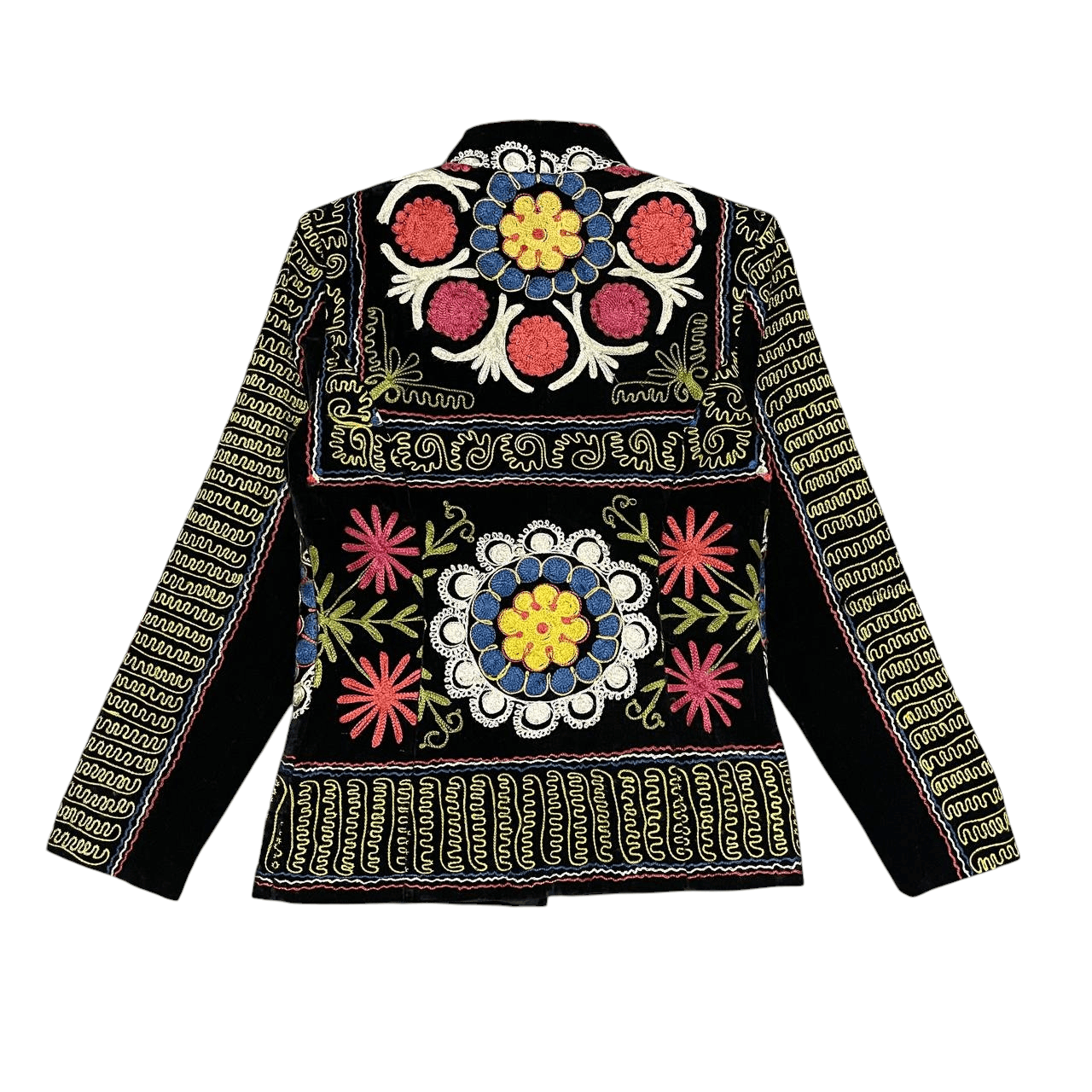 Other Vintage 90's Full Flower Embroidered Jacket Size S / US 4 / IT 40 - 7 Thumbnail