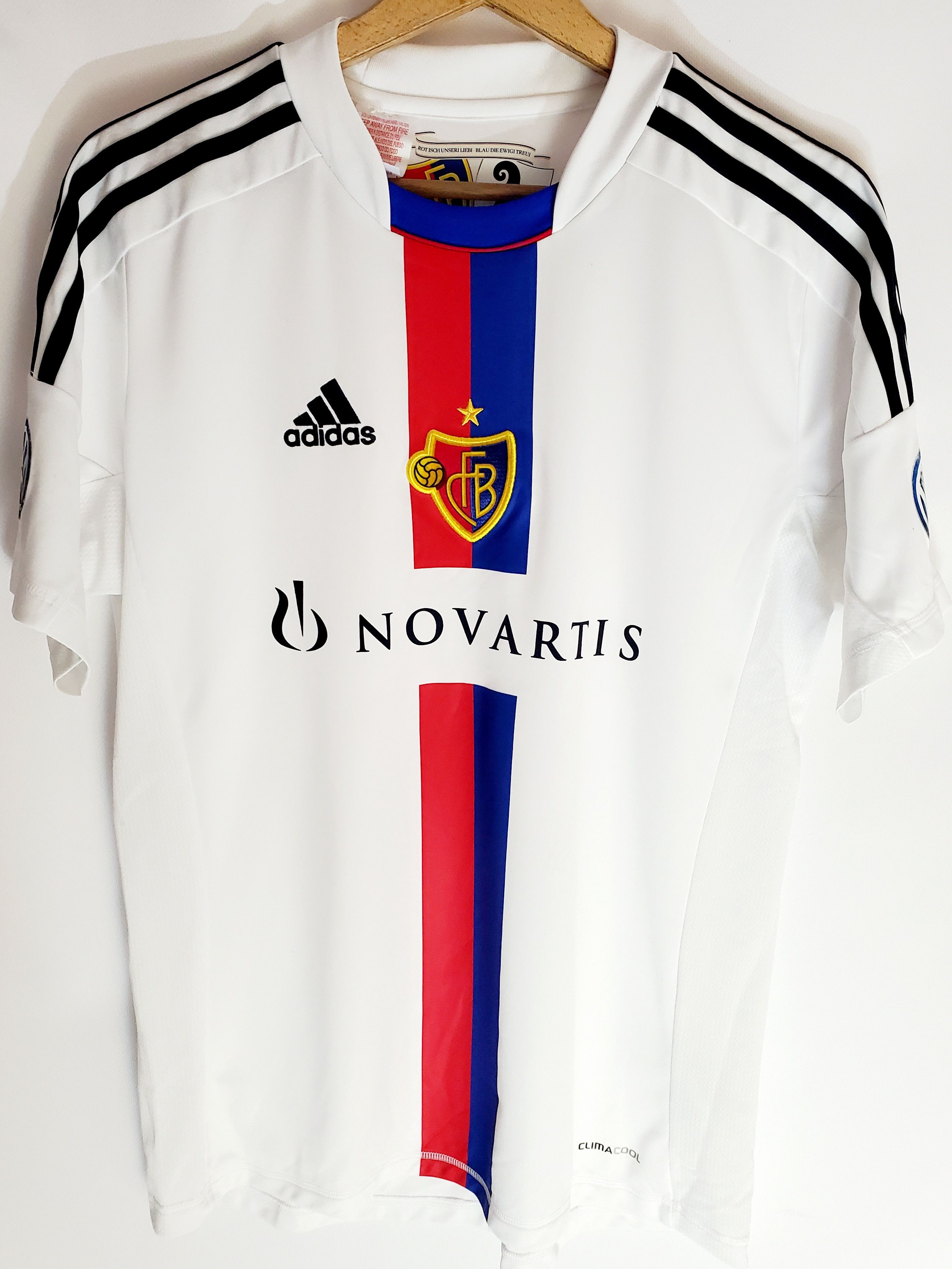 Adidas 2012-14 FC Basel adidas Away Shirt Jersey Xl .Boys Cadult Size US XS / EU 42 / 0 - 1 Thumbnail