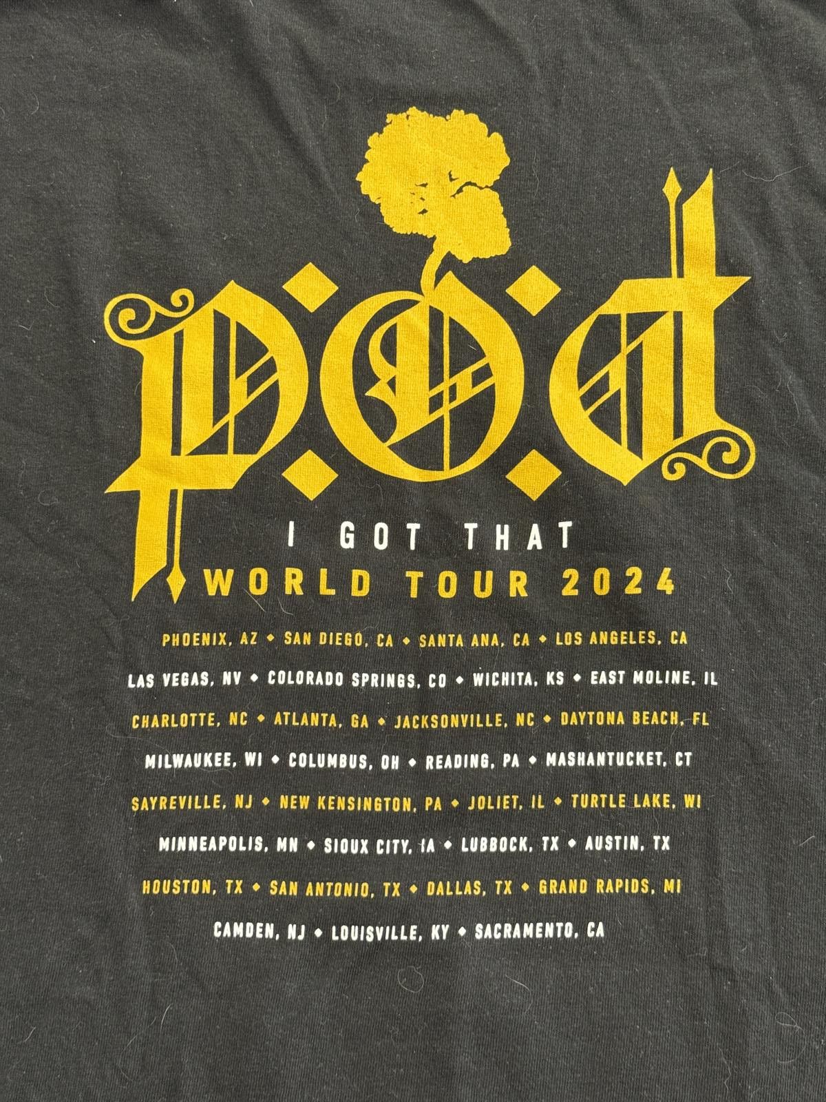 Delta POD Band Tour T-shirt Afraid To Die 2024 Tee 2XL Size US XXL / EU 58 / 5 - 6 Thumbnail