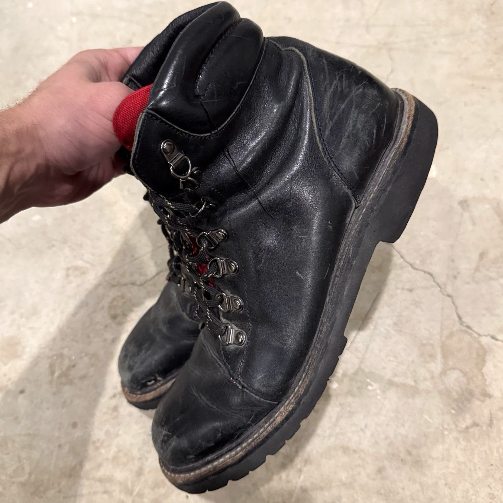 Vintage VINTAGE Wolverine Copeland Hiking Boots Genuine Leather Mens US 9 Black Size US 9 / EU 42 - 5 Thumbnail