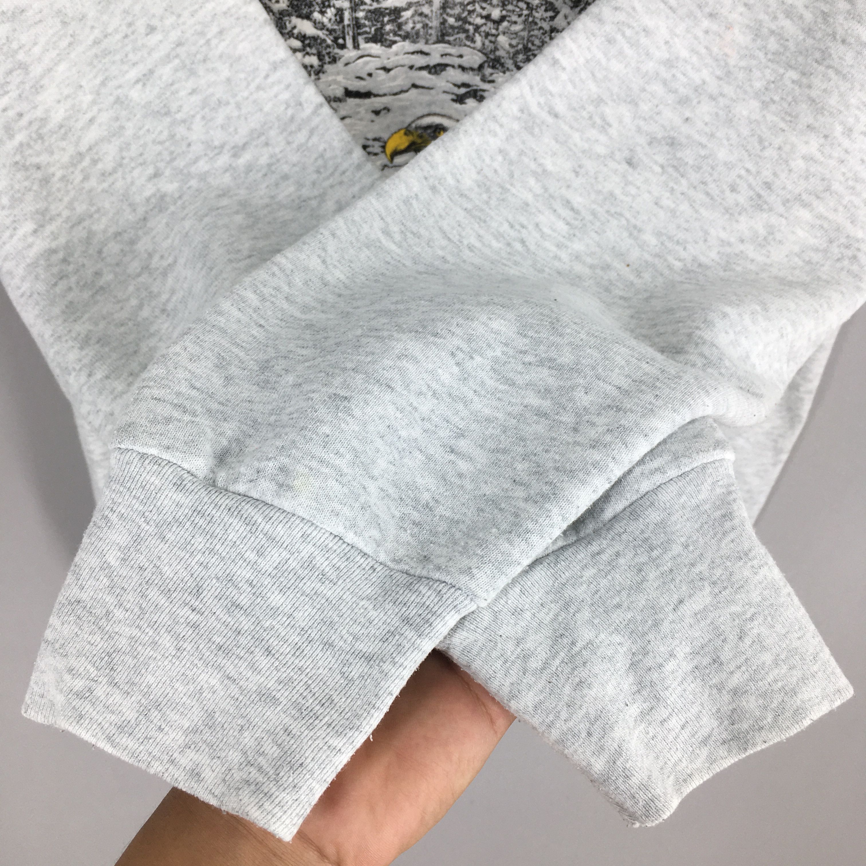 Fruit Of The Loom × Vintage Vintage Bald Eagles Hawk Animal Fly Free Sweatshirt Medium Size US M / EU 48-50 / 2 - 4 Thumbnail