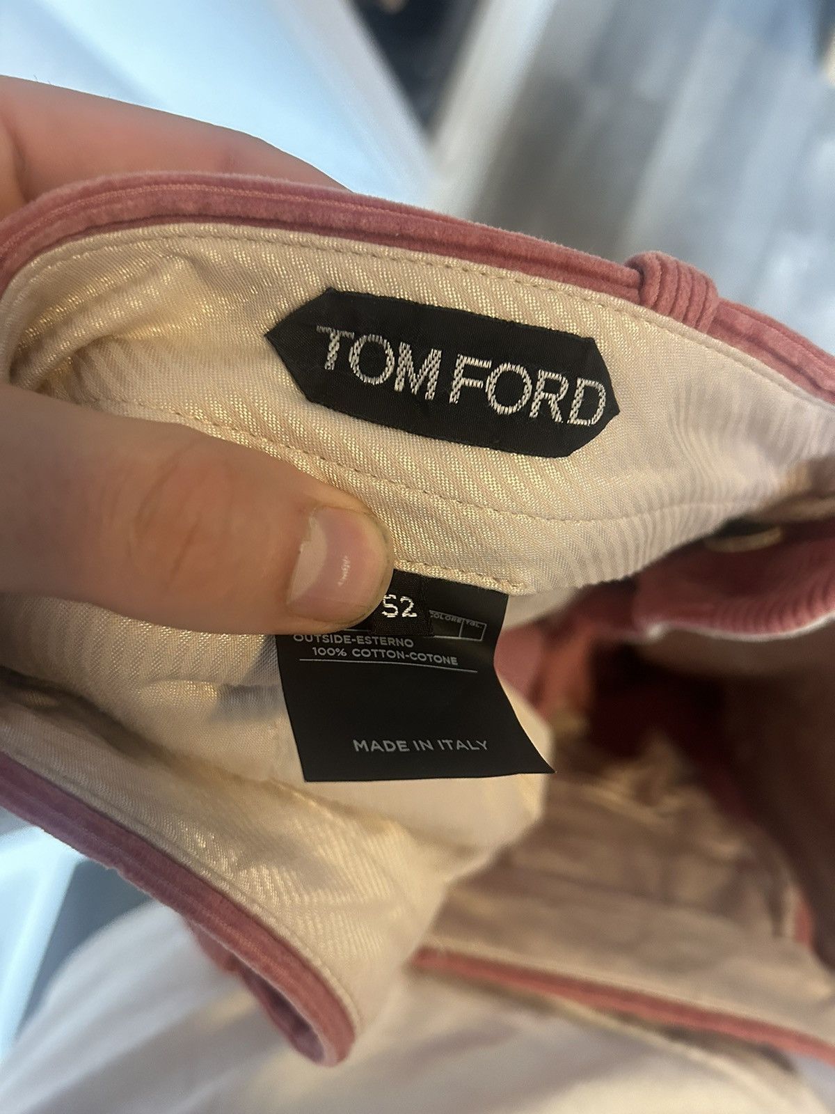 Tom Ford Tom Ford Dark Pink Corduroy Pants - Size 52 Size US 36 / EU 52 - 15 Thumbnail