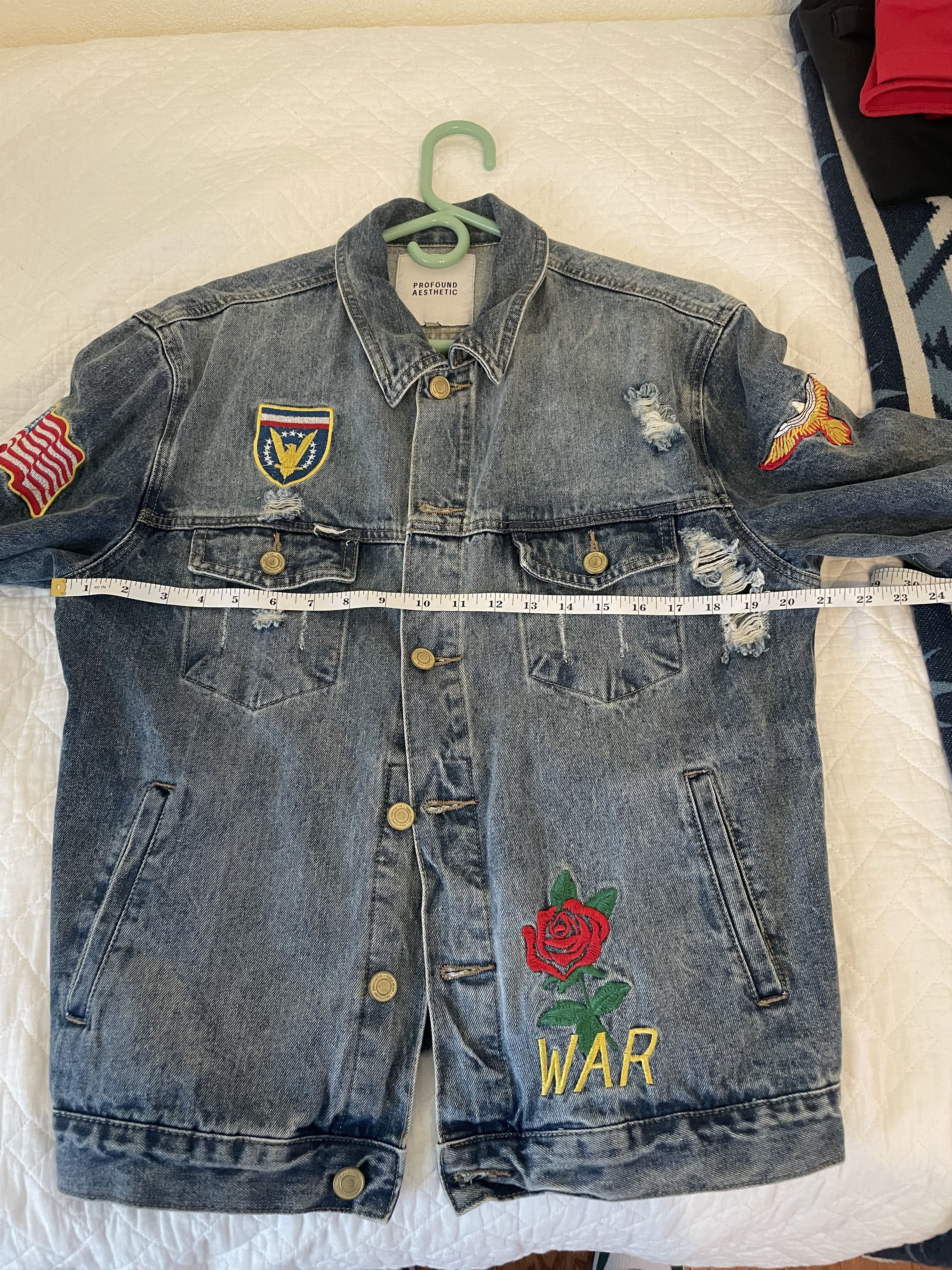 Profound Aesthetic Distressed Denim Jacket Size US M / EU 48-50 / 2 - 5 Thumbnail