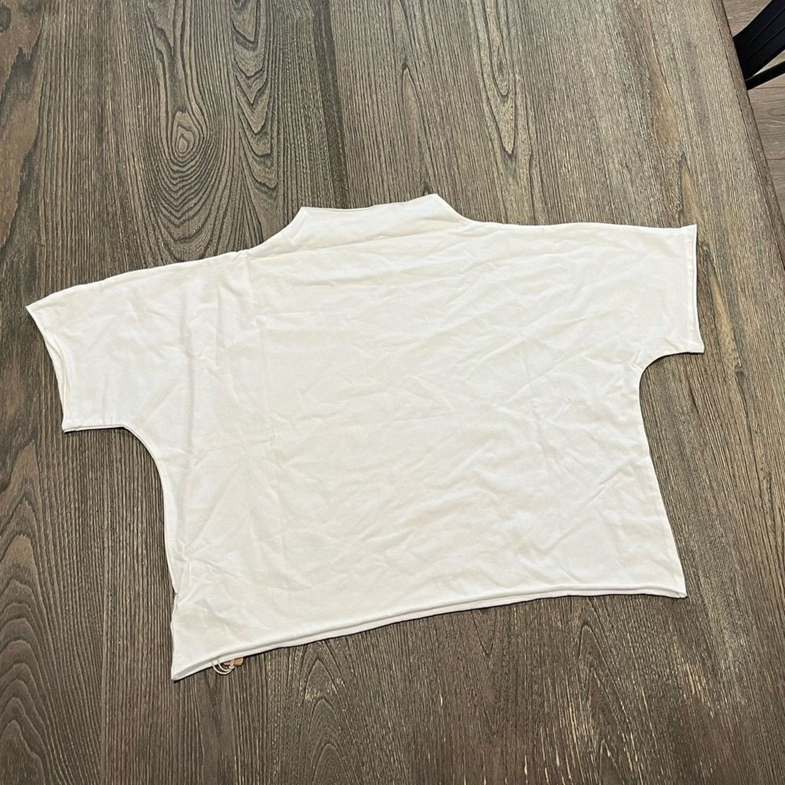 SKIMS NWT Skims Raw Edge Super Cropped Tee Mock Neck 3X Size 3XL / US 20-22 - 1 Thumbnail