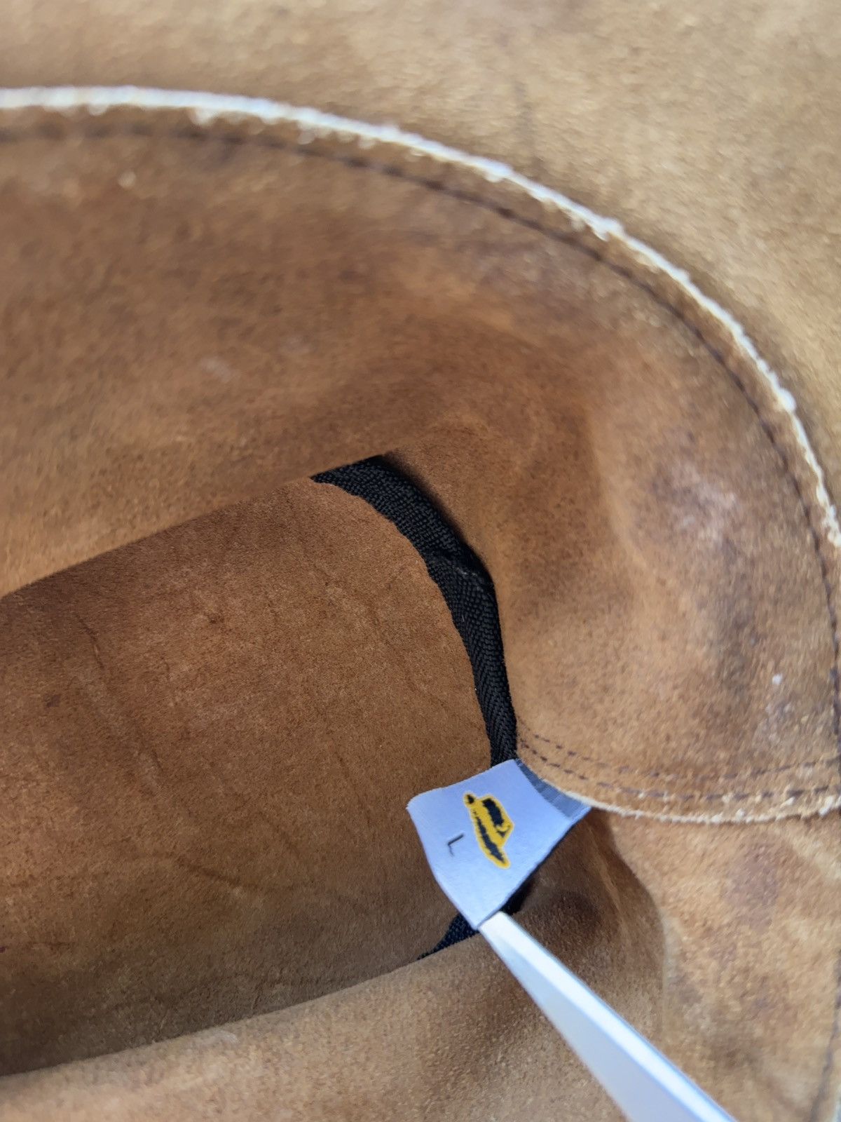 Cowboy Equipment × Leather × Vintage Vintage Retro 90s Suede Leather Cowboy Hat Braided Band L Size ONE SIZE - 8 Thumbnail