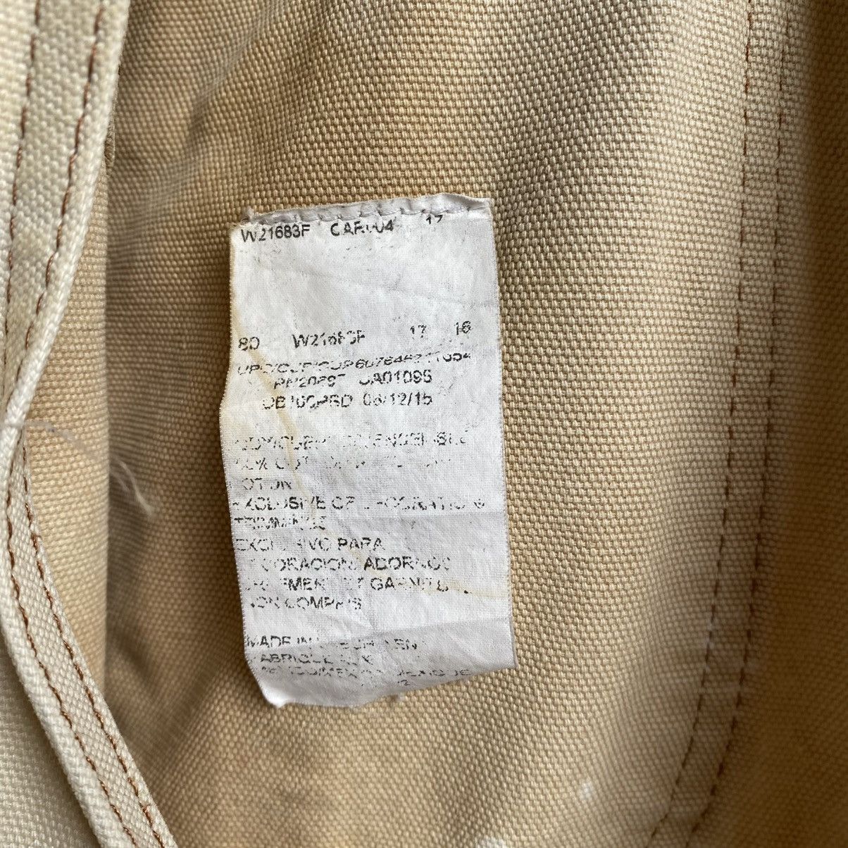 Dickies Vintage Dickies Workwear Overalls - Distressed Cream Size US 32 / EU 48 - 16 Thumbnail