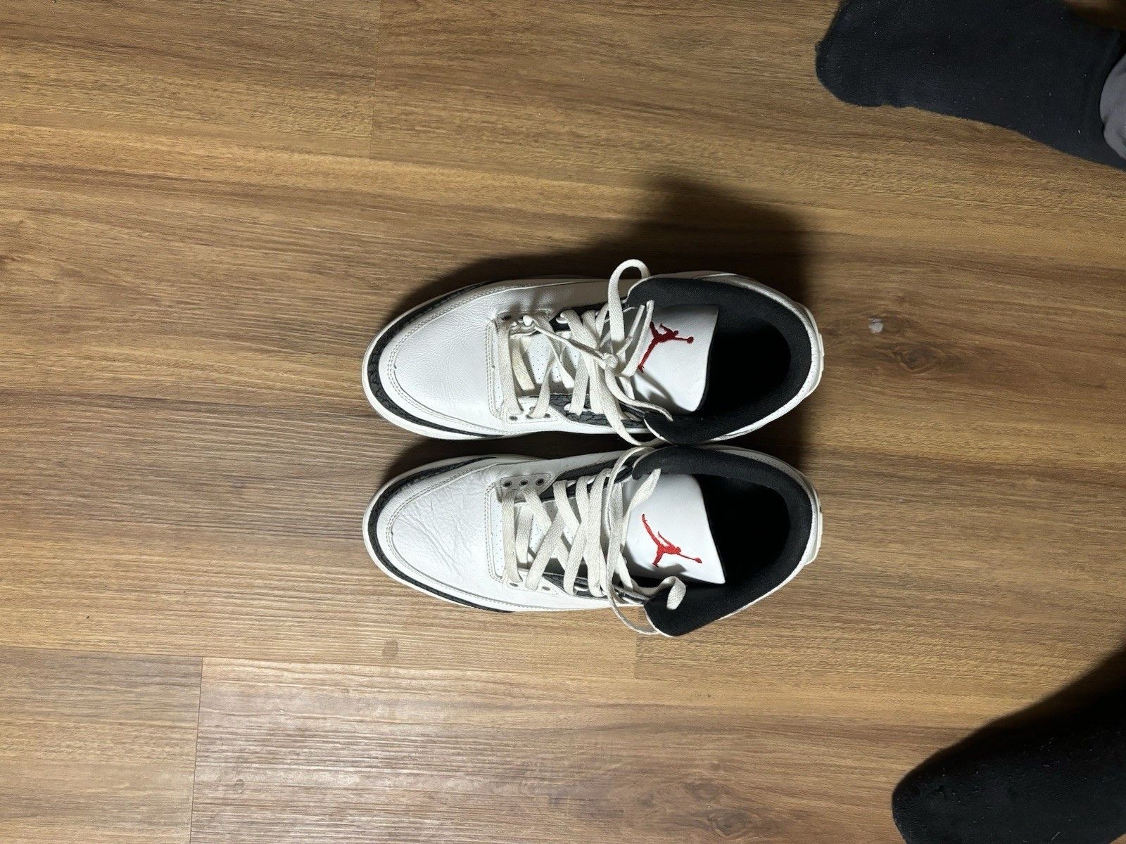 Jordan Brand Air Jordan 3 Retro Cement Grey Size US 11.5 / EU 44-45 - 3 Thumbnail