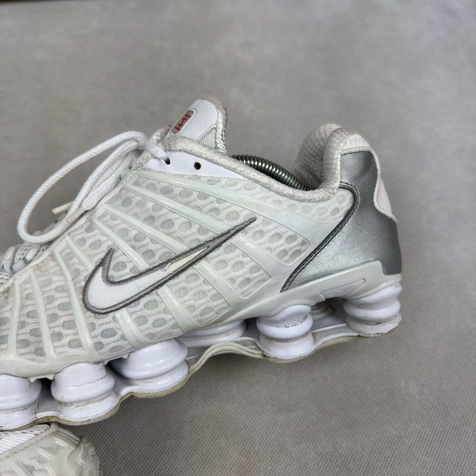 Nike Nike Shox TL AV3595-100 Men's White Swoosh Sneakers Shoes 12 Size US 12 / EU 45 - 7 Thumbnail