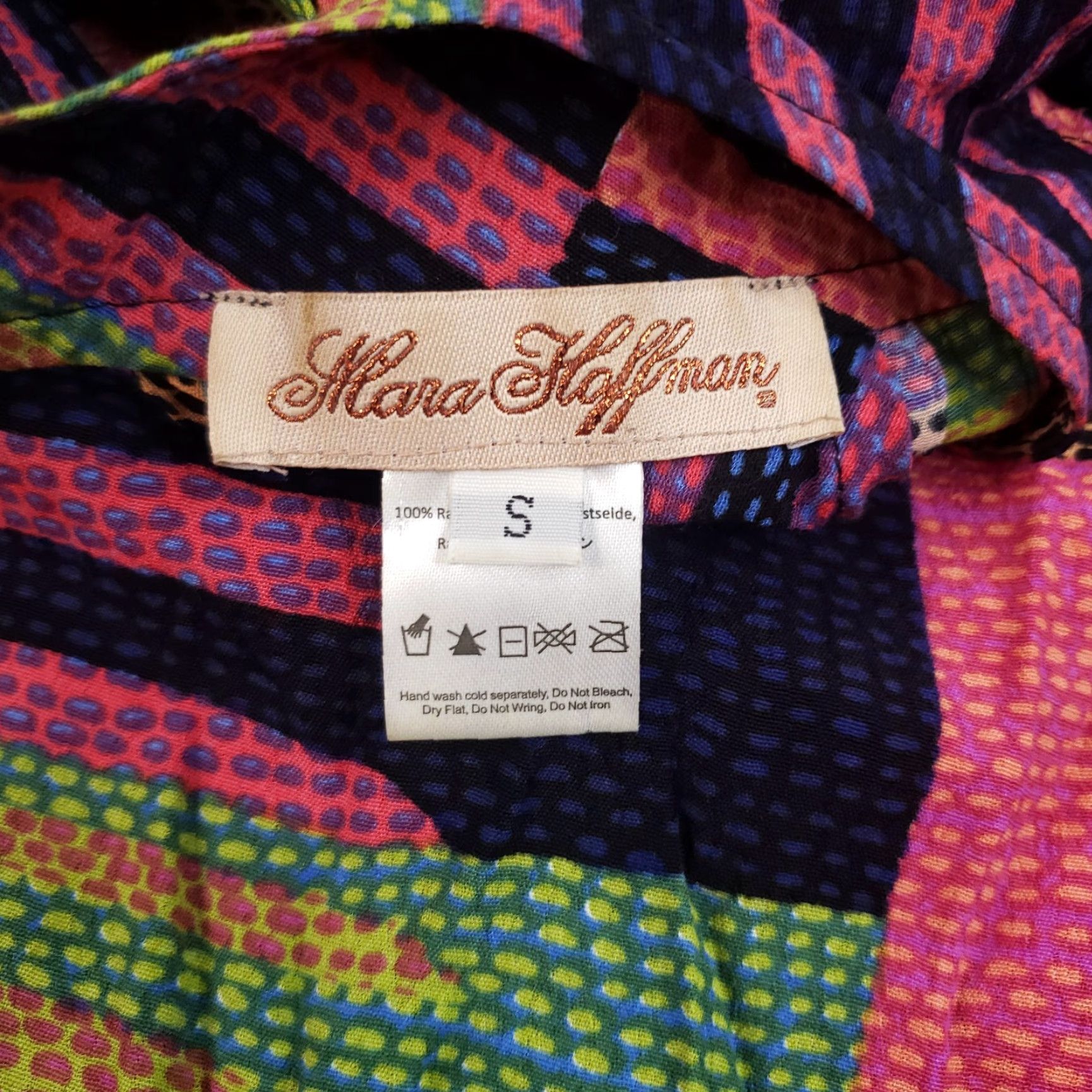 Mara Hoffman Mara Hoffman Dress Womens Small Pink Blue Connector Print Scoop Back Swing Size S / US 4 / IT 40 - 5 Thumbnail
