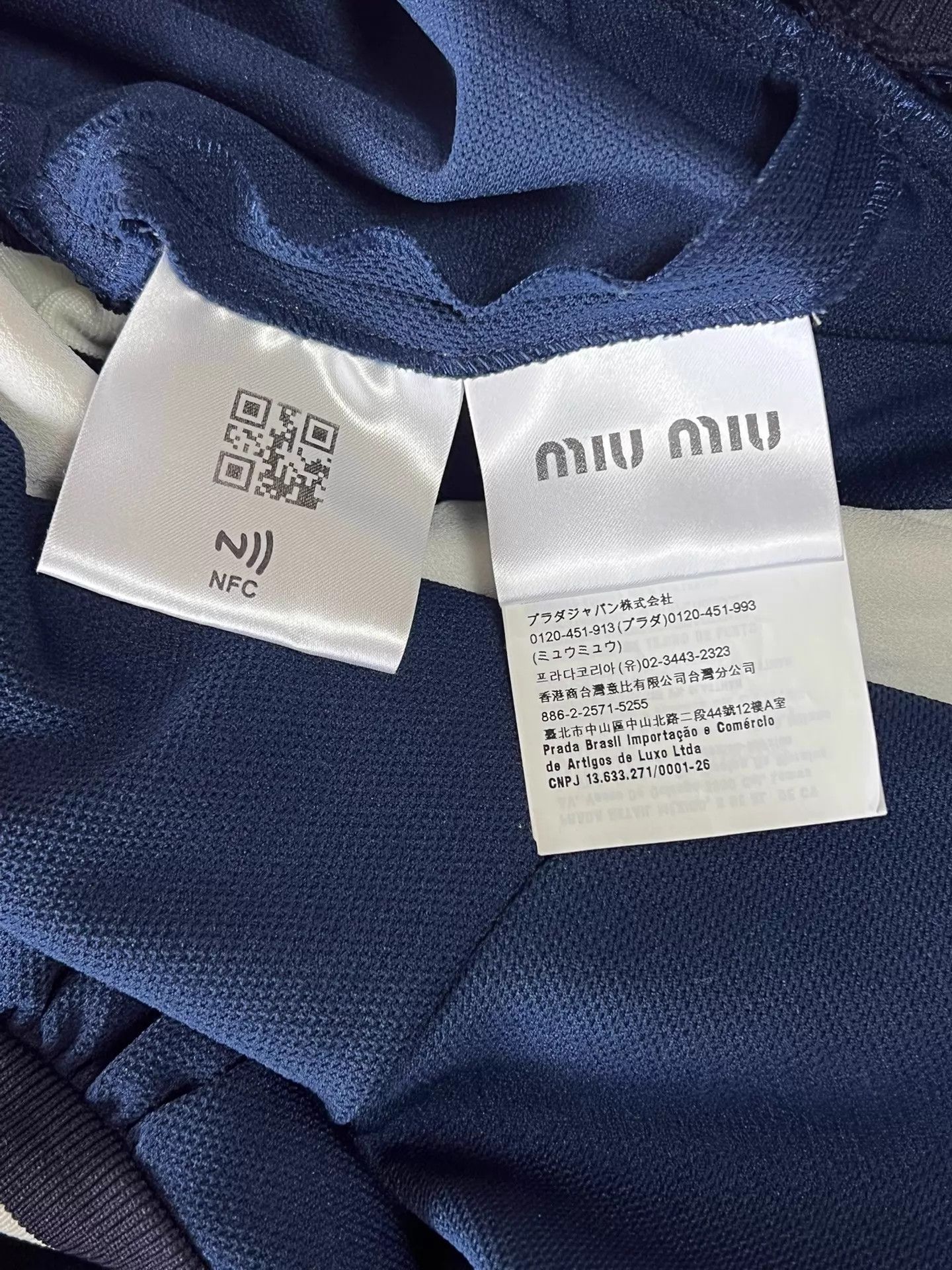 Miu Miu Miu Miu Blue & White Colorblock Navy Collar Slim Dress 38 Size XS / US 0-2 / IT 36-38 - 6 Thumbnail