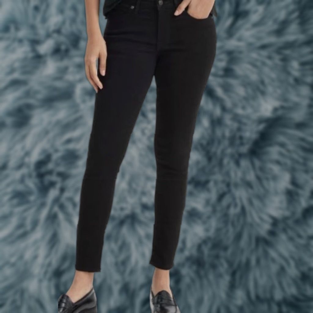 Levi's Levi's Womens 311 Shaping Skinny Jeans Black Mid Rise 28x28 Regular Denim Zip Shoes Logo 5-Pocket Womens Jeans Size 28" / US 6 / IT 42 - 1 Thumbnail