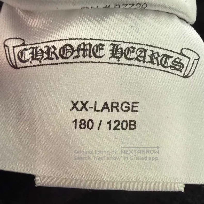 Chrome Hearts CHROME HEARTS Size XXL Black velvet hooded sweater Size US XXL / EU 58 / 5 - 6 Thumbnail