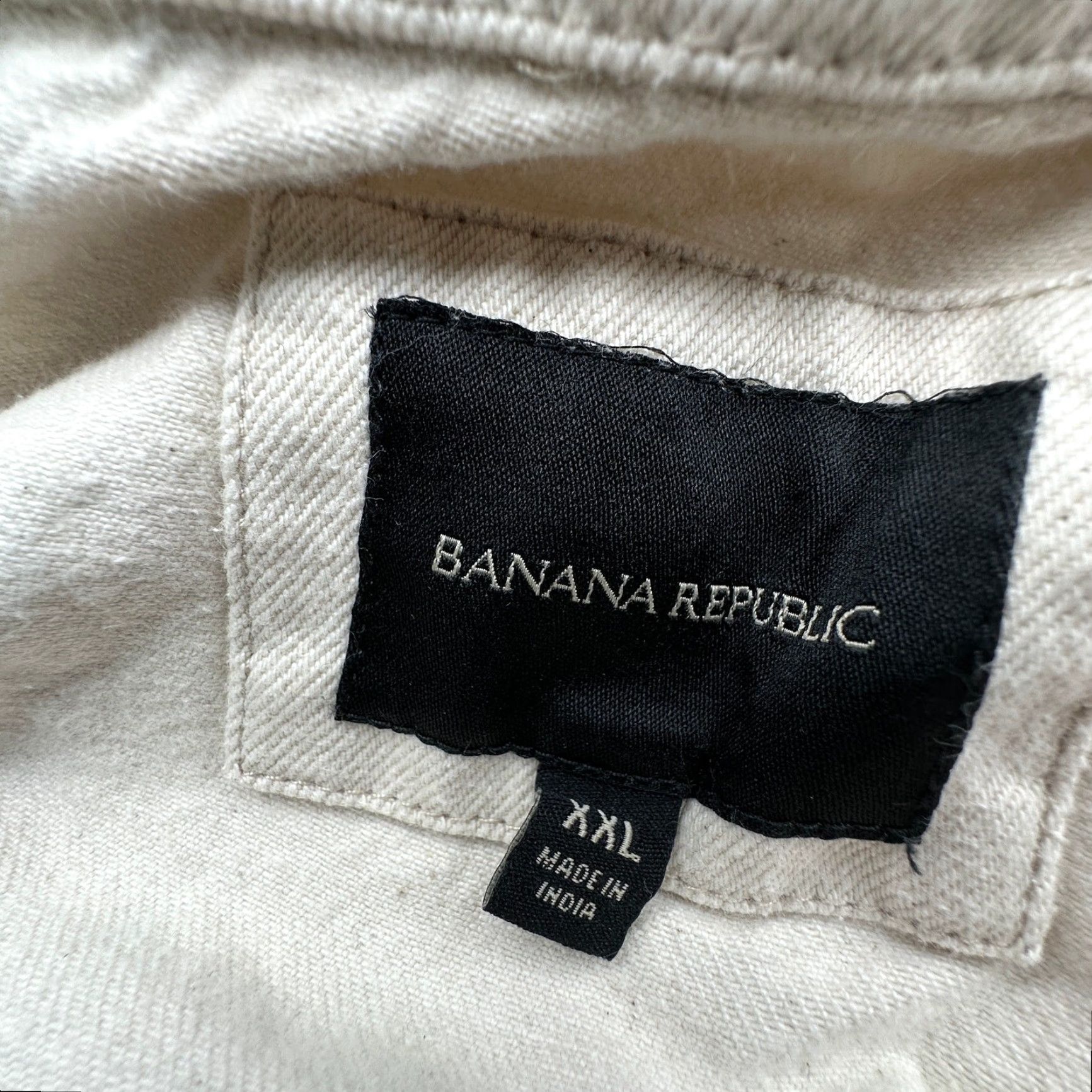 Banana Republic Banana Republic Denim Workwear Trucker Ranch Chore Coat Jacket Mens XXL Cream Jacket Coat Men 2XL Denim Coat Cream Mens Ranch Chore Jacket Size US XXL / EU 58 / 5 - 2 Thumbnail
