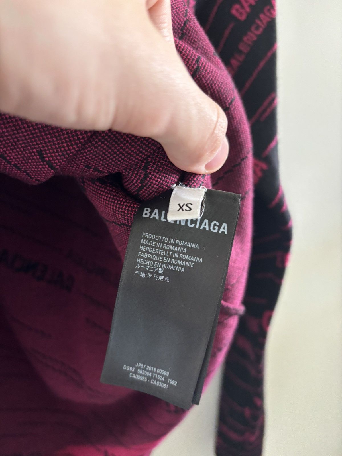 Balenciaga Balenciaga Allover Logo Sweater Size US XS / EU 42 / 0 - 3 Thumbnail