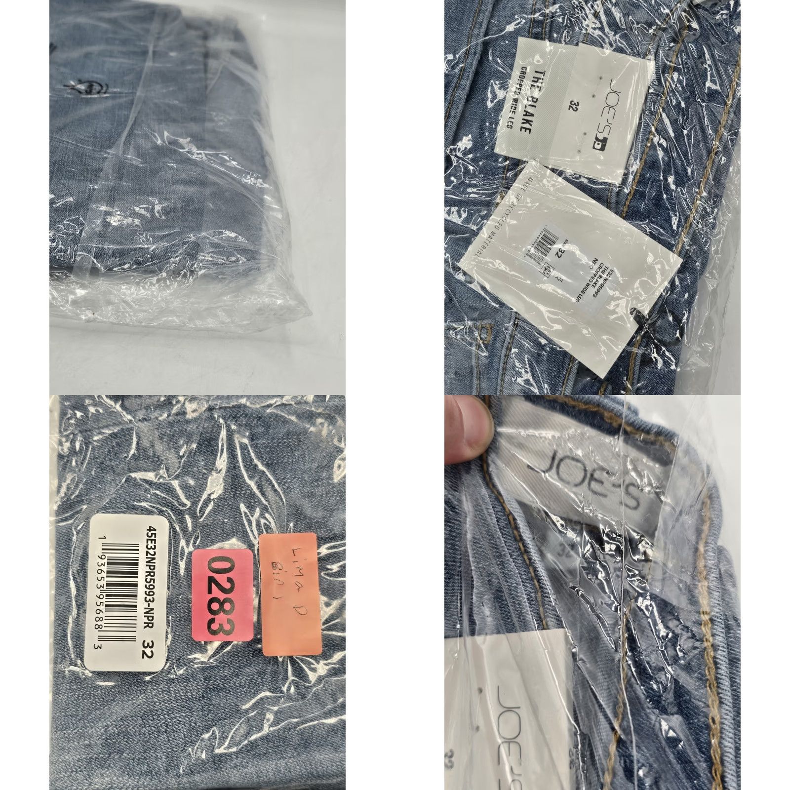 Vintage NWT Joe's The Blake High Rise Crop Wide Leg Jean - No Promises - Sz 32 Womens Jeans Size 24" / US 00 / IT 34 - 9 Thumbnail