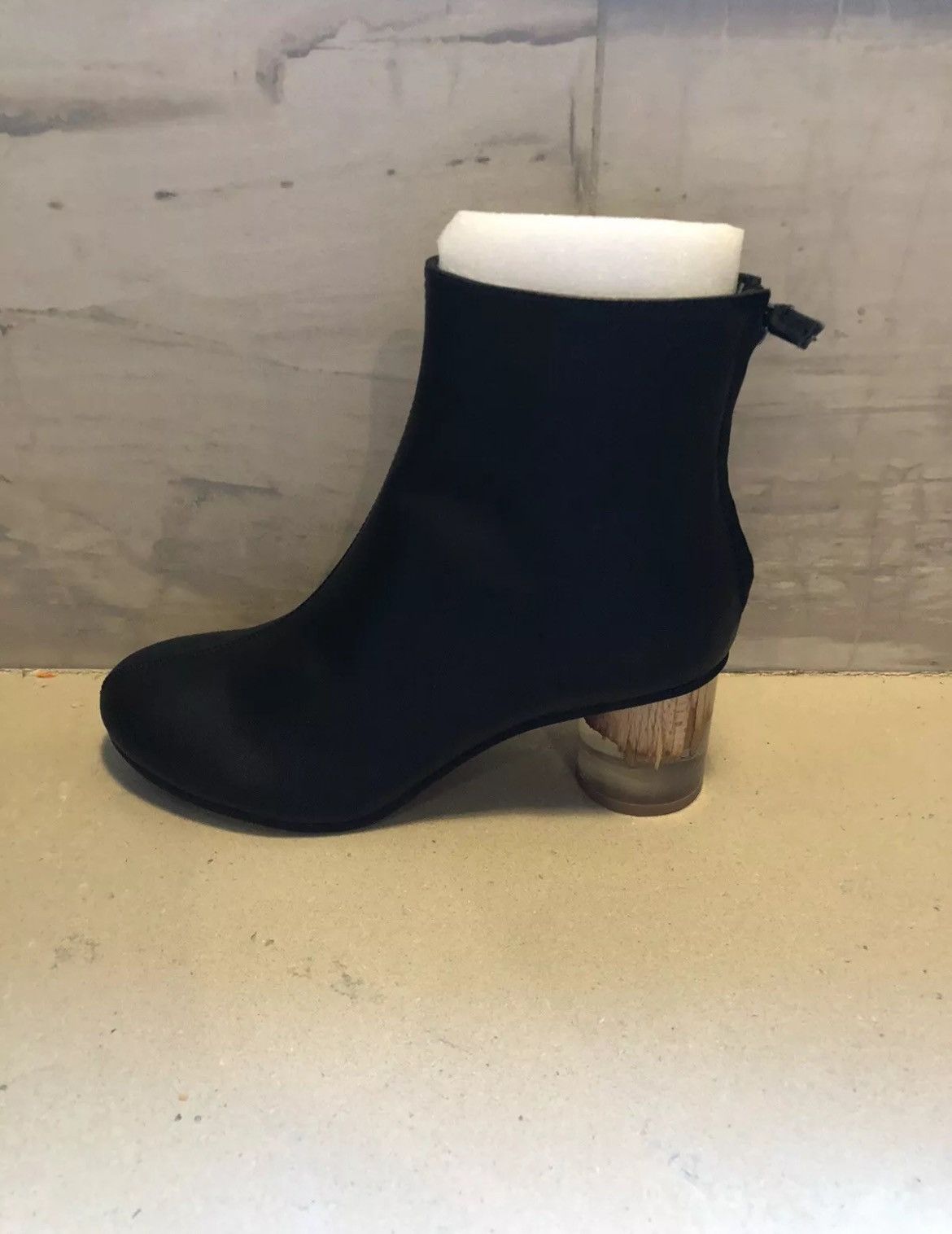 Yohji Yamamoto Y's By Yohji Yamamoto Lucite Heel Ankle Boots Size US 6.5 / IT 36.5 - 2 Thumbnail