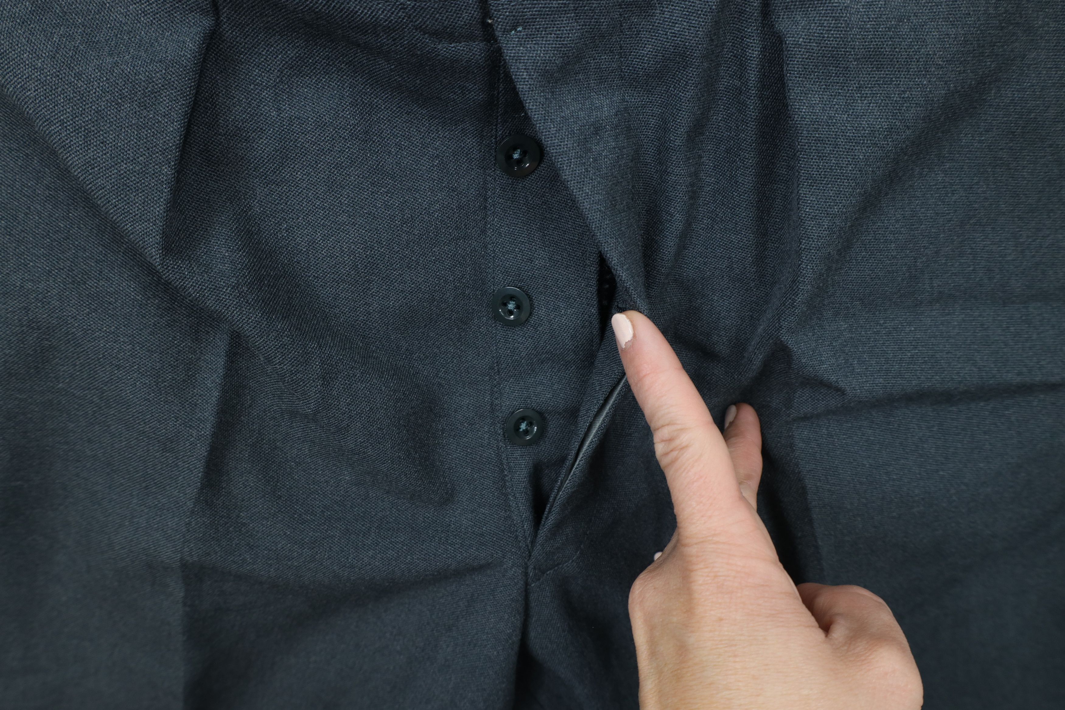 Vintage Vintage 90s Military Wool Button Fly Wide Leg Pants Green Size US 34 / EU 50 - 5 Thumbnail