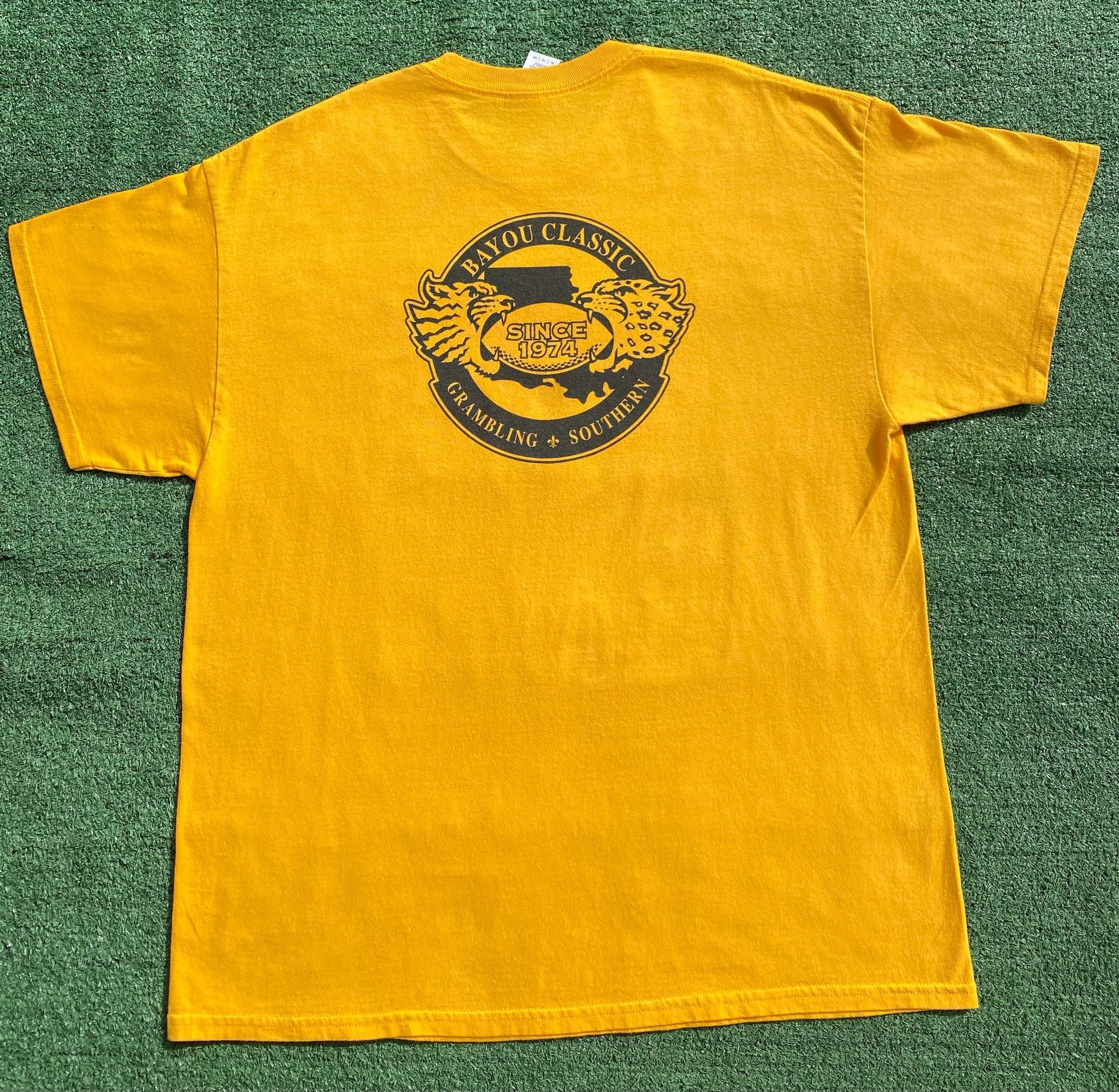 Gildan Y2K Bayou Classic Grambling Vs Southern T-Shirt Large Size US L / EU 52-54 / 3 - 5 Thumbnail