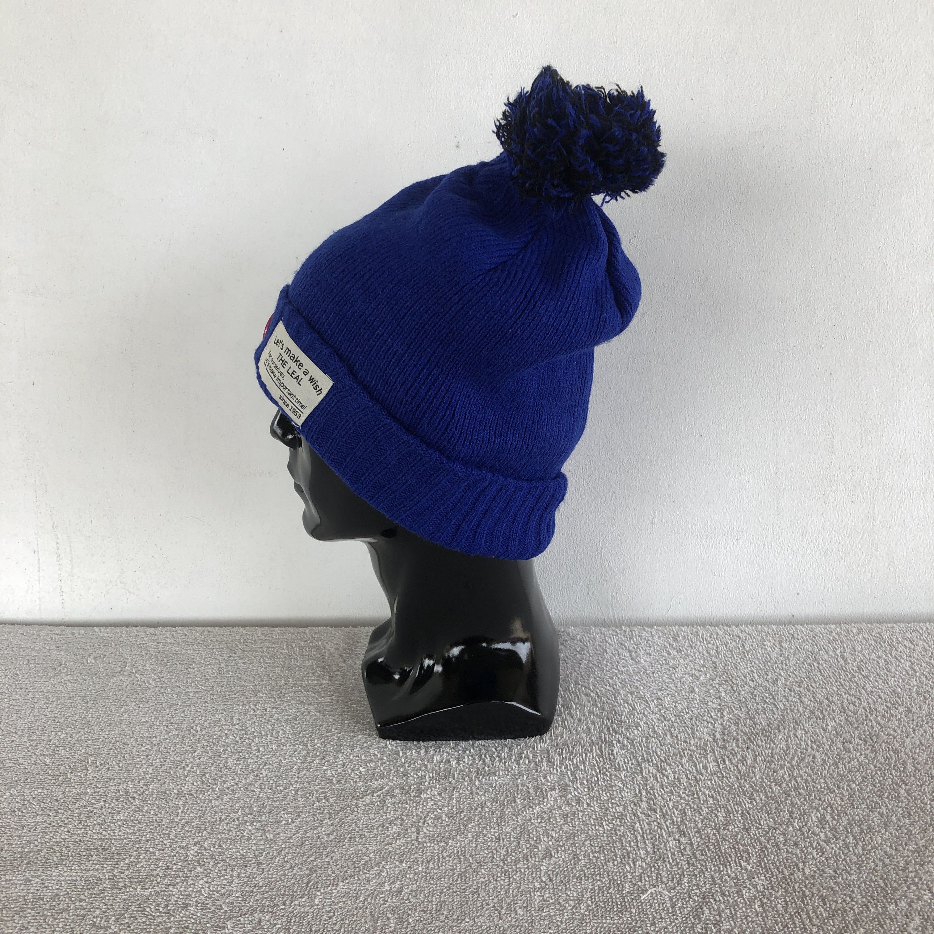 Japanese Brand × Vintage Vintage Y2K Cable Knit Beanie Pom Pom Snow Caps Hats Size ONE SIZE - 3 Thumbnail