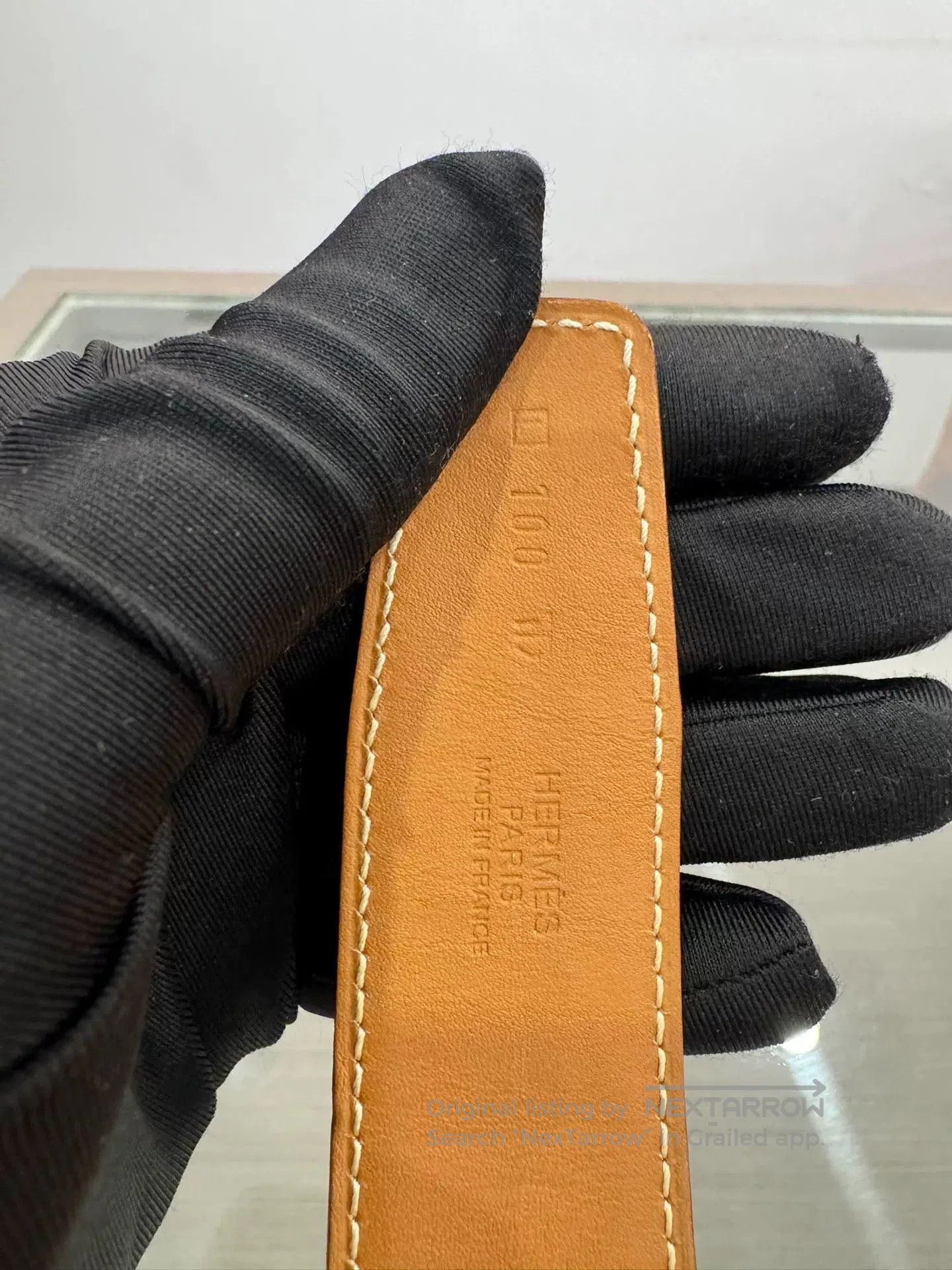 Hermes Hermes Men's White Brown H Buckle Belt. Size ONE SIZE - 6 Thumbnail