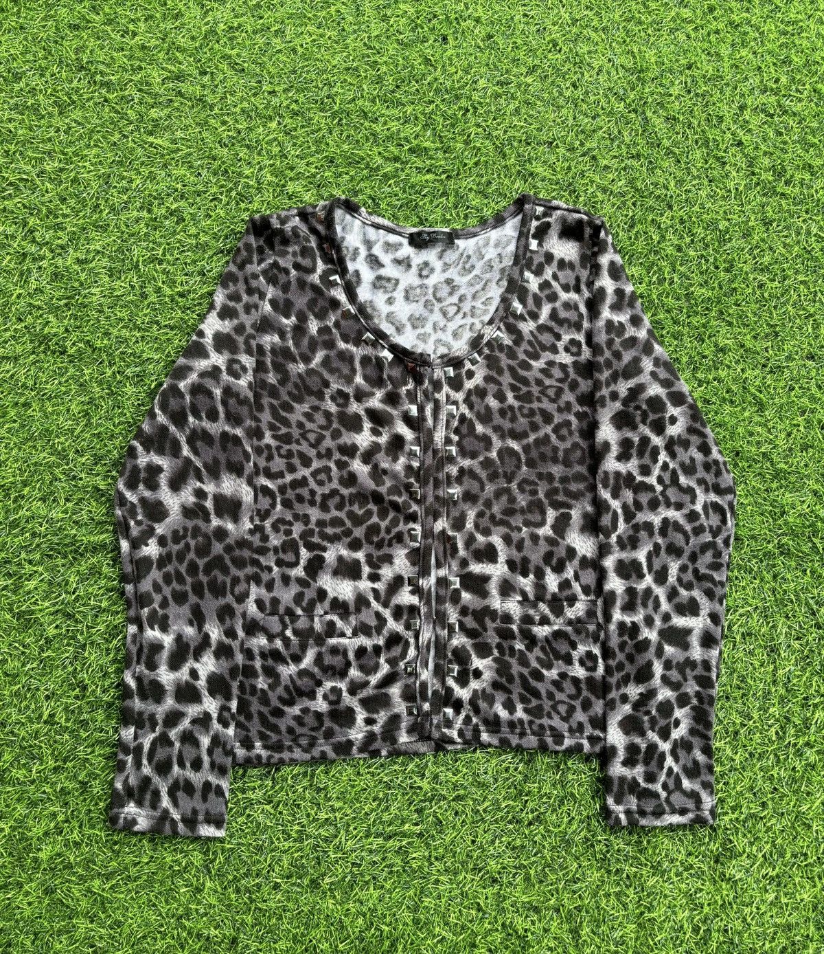 Hysteric Glamour Y2k Sky Bomber Studded Leopard Ifsixwasnine Punk Style Size L / US 10 / IT 46 - 1 Thumbnail