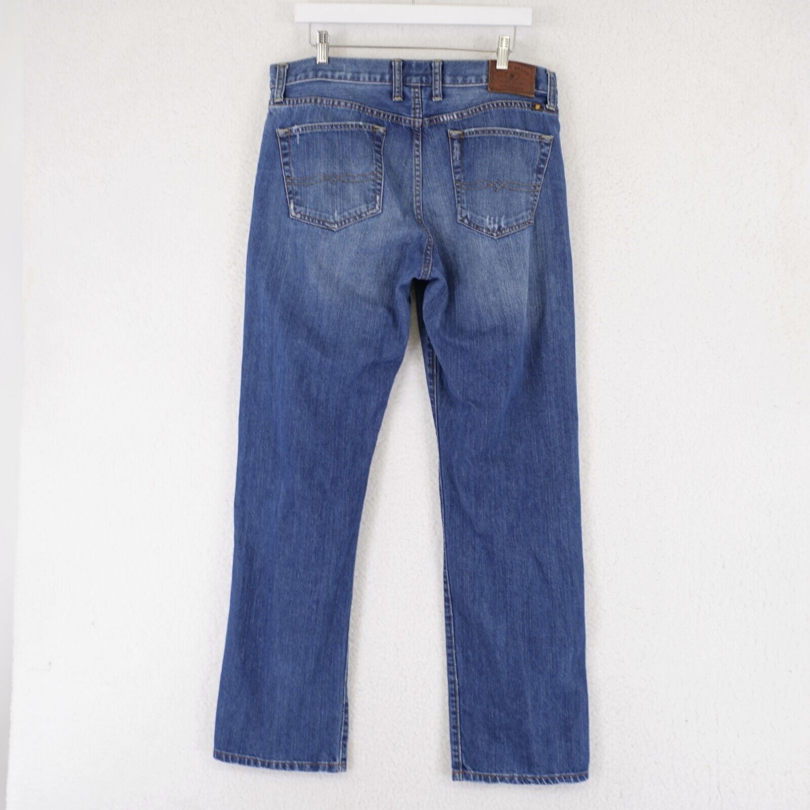 Lucky Brand Lucky Brand 329 Classic Straight Blue Denim Jeans 35/32 Ston Size US 35 - 9 Thumbnail