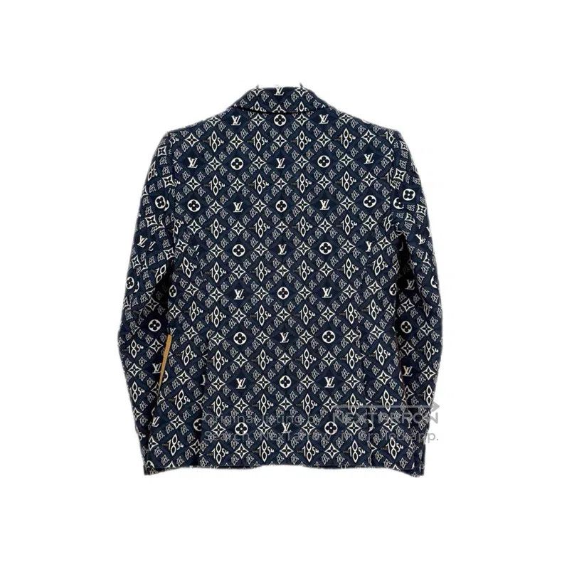 Louis Vuitton Louis Vuitton Dark blue suit jacket with classic logo blaz Size XS / US 0-2 / IT 36-38 - 2 Thumbnail