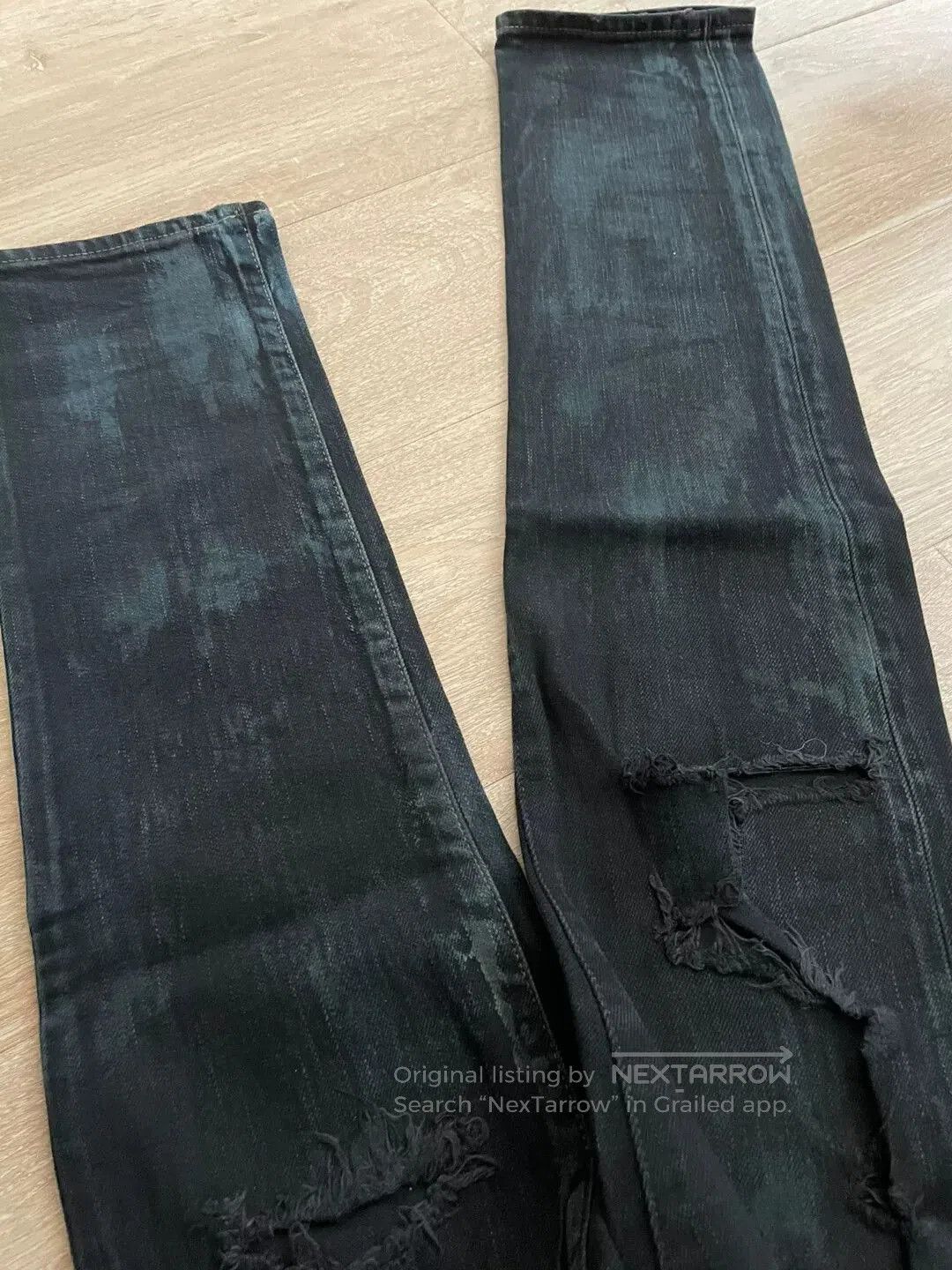 Saint Laurent Paris Saint Laurent Distressed Denim Jeans. Size US 30 / EU 46 - 4 Thumbnail