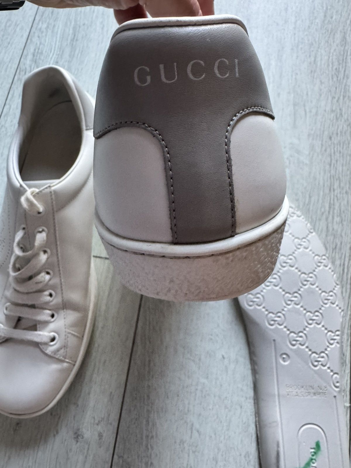 Gucci GUCCI NEW ACE PERF GG LOGO SNEAKER Size US 8.5 / EU 41-42 - 1 Thumbnail