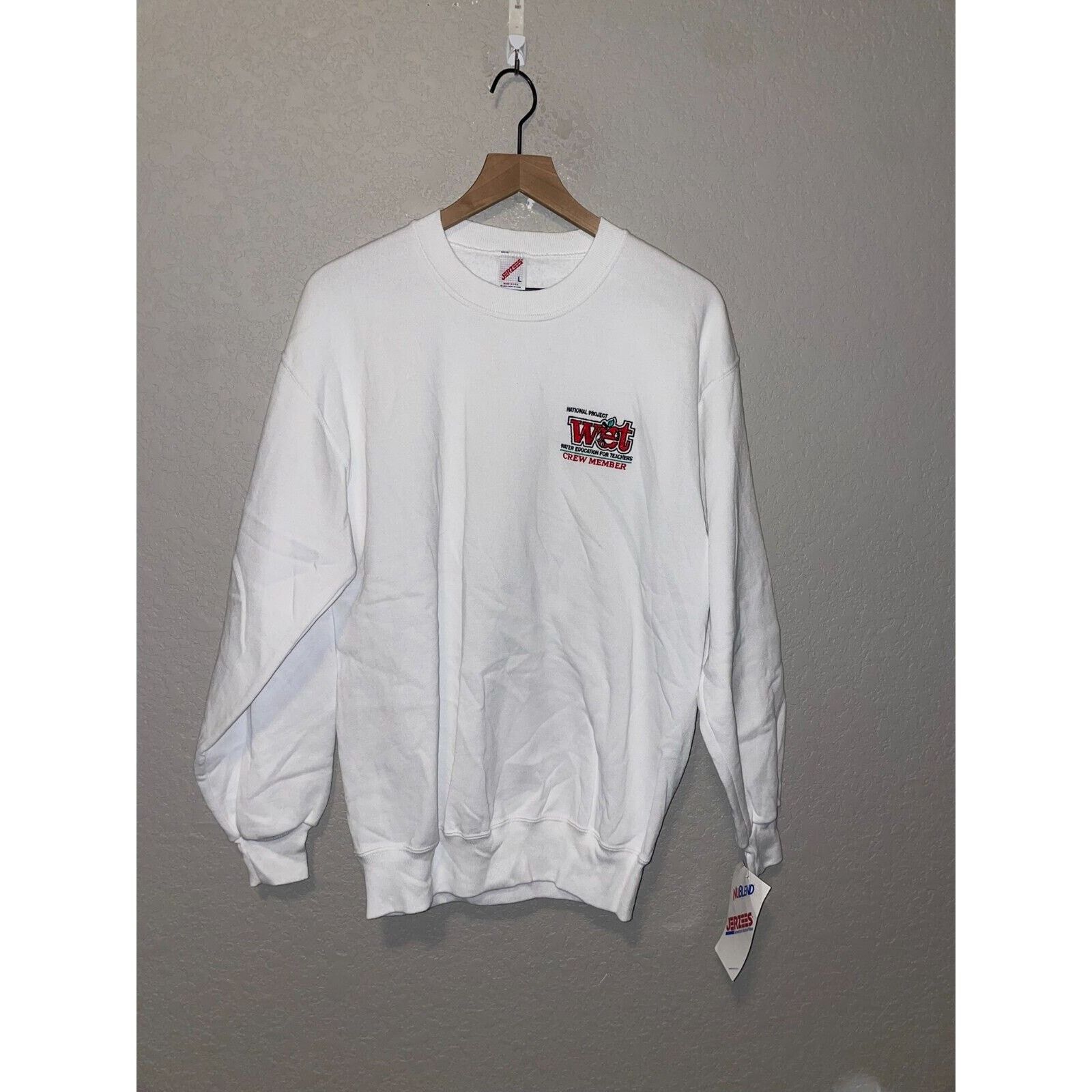 Jerzees Vintage Teacher Sweatshirt National Project Wet Water 90s L Size US L / EU 52-54 / 3 - 1 Thumbnail