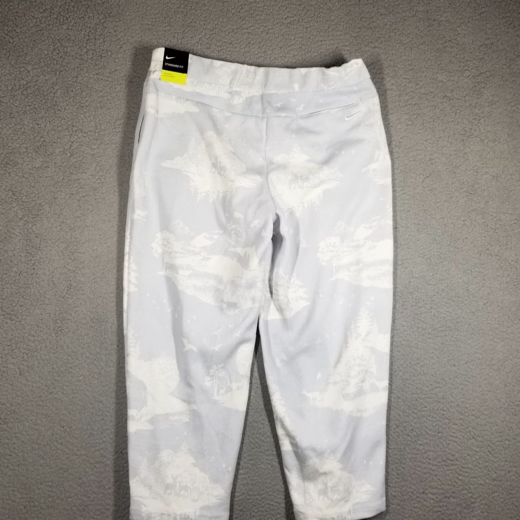 Nike Nike Women's Cropped Tapered Pants M White UV Golf Activewear Casual Sports Size 32" / US 10 / IT 46 - 2 Thumbnail