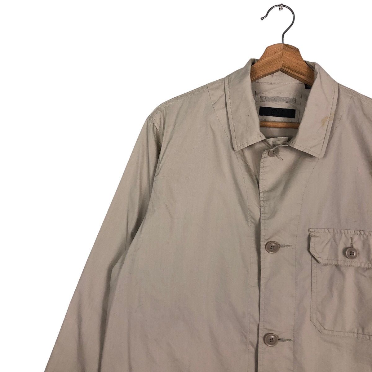Japanese Brand Vintage Chore Jacket Multi Pocket Cargo Uniqlo Issey Miyake Size US L / EU 52-54 / 3 - 7 Thumbnail