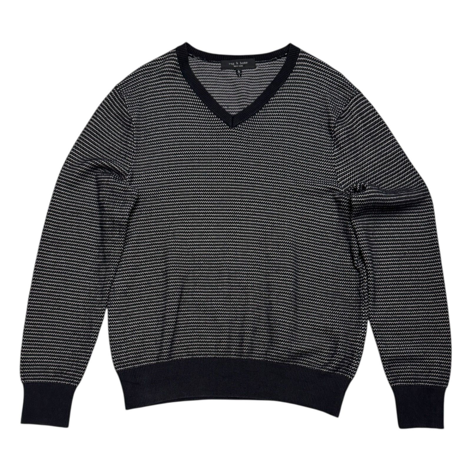 Rag & Bone RAG & BONE Knit Luxury Waffle Thermal Sweater Large Size US L / EU 52-54 / 3 - 1 Thumbnail