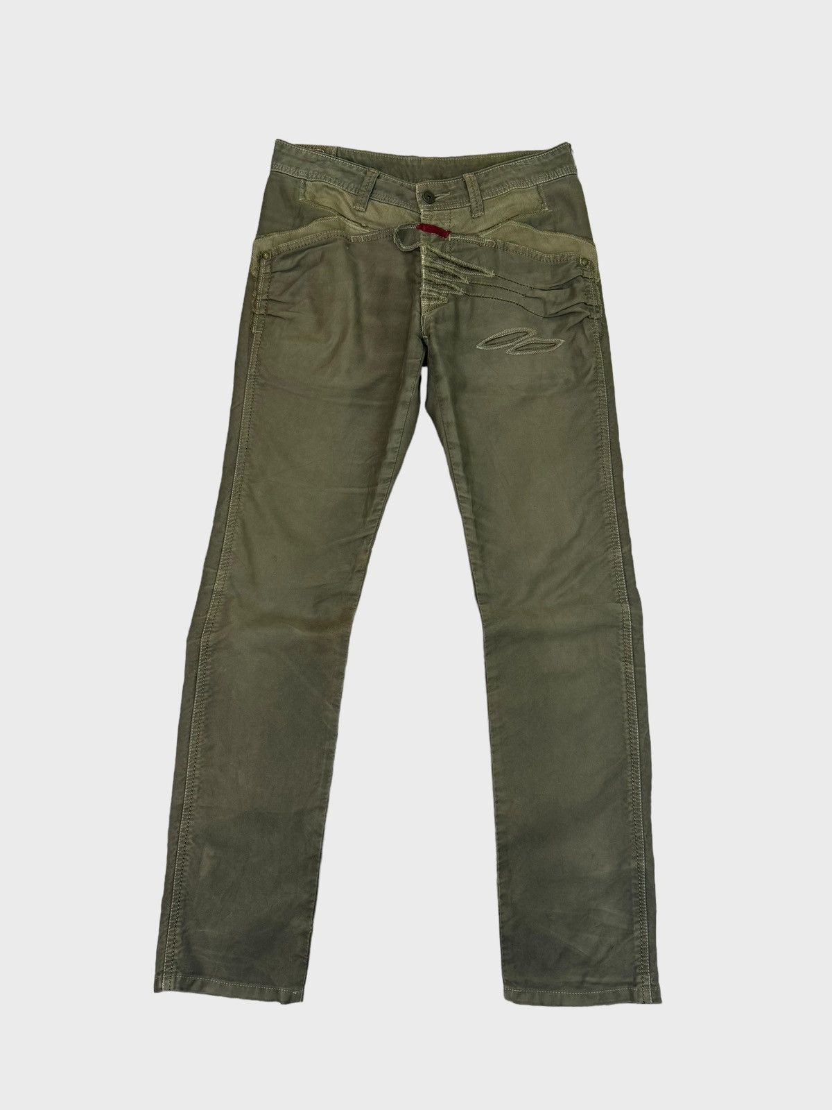 Marithe + Francois Girbaud × Vintage MARITHE FRANCOIS GIRBAUD RARE DESIGN PANTS Size US 29 - 1 Thumbnail