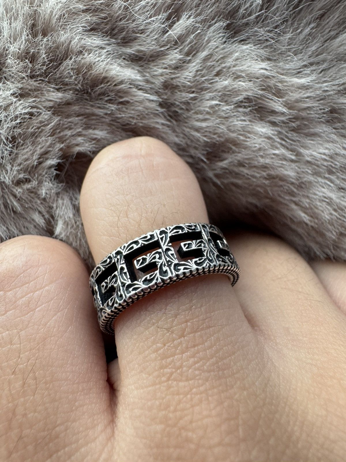 Gucci New Authentic Gucci G Cube Sterling Silver Ring 925 SIZE 6 Size ONE SIZE - 9 Thumbnail