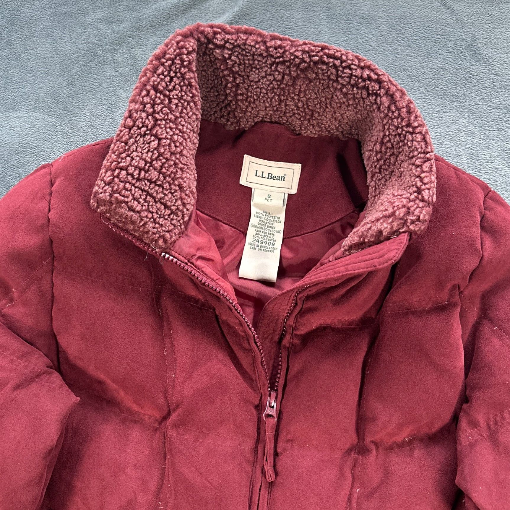 Vintage VINTAGE? Wait—not vintage. LL Bean Coat Womens Small Petite Red Down Puffer Quilted Parka Long Coat Regular Size S / US 4 / IT 40 - 7 Thumbnail
