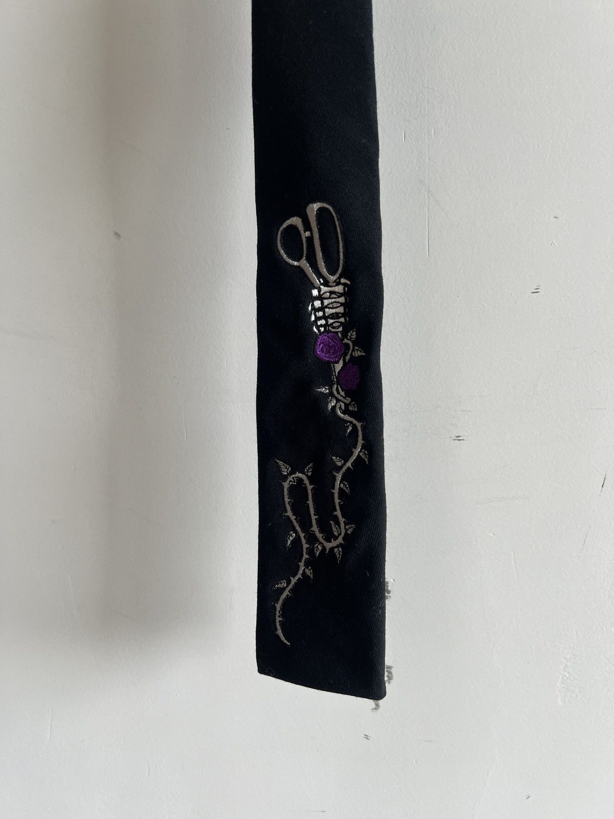 Yohji Yamamoto Yohji Yamamoto HOMME - Wool embroidery TIE Size ONE SIZE - 2 Thumbnail