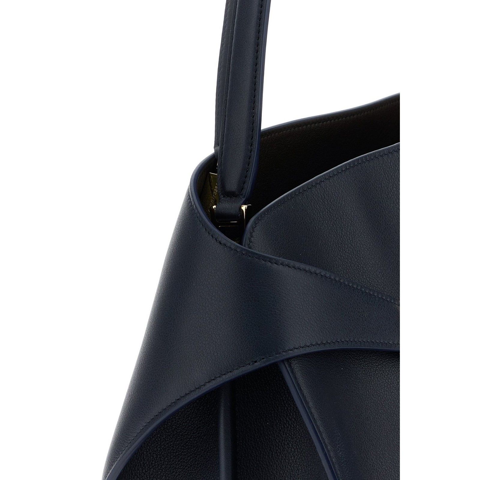 Salvatore Ferragamo FERRAGAMO Hug Medium Navy Leather Shoulder Bag New & Authent Size ONE SIZE - 4 Thumbnail