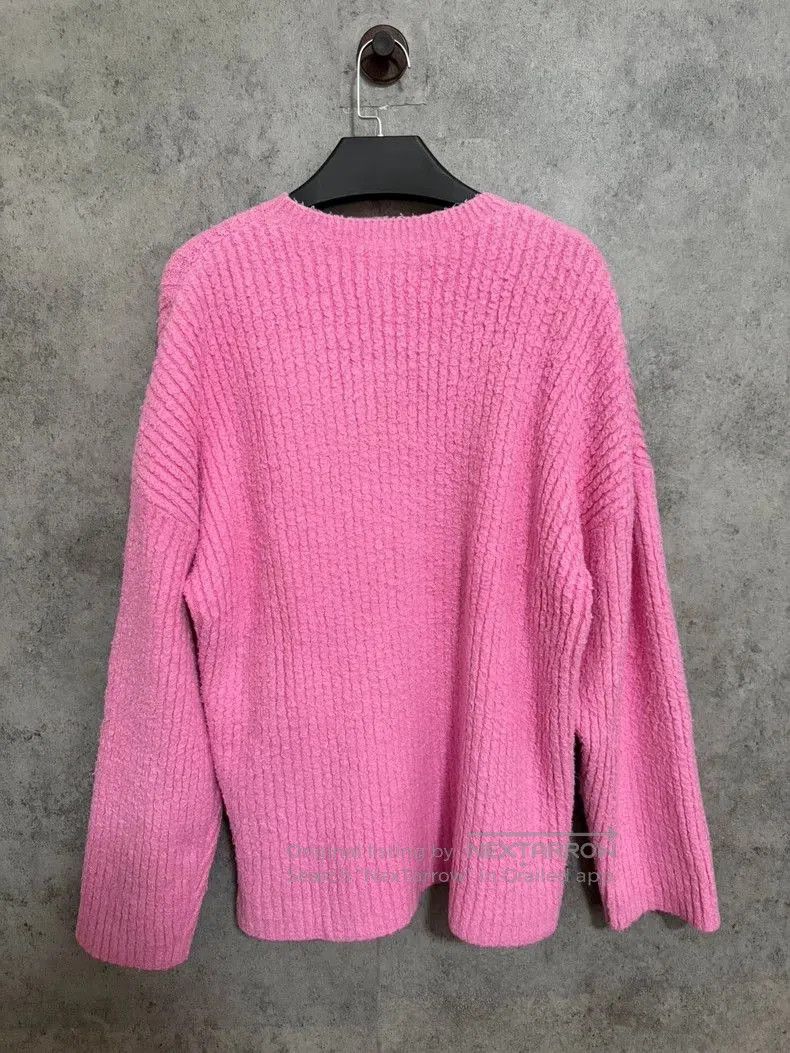 Balenciaga Balenciaga Embroidered Logo Pink Sweater. Size US S / EU 44-46 / 1 - 5 Thumbnail