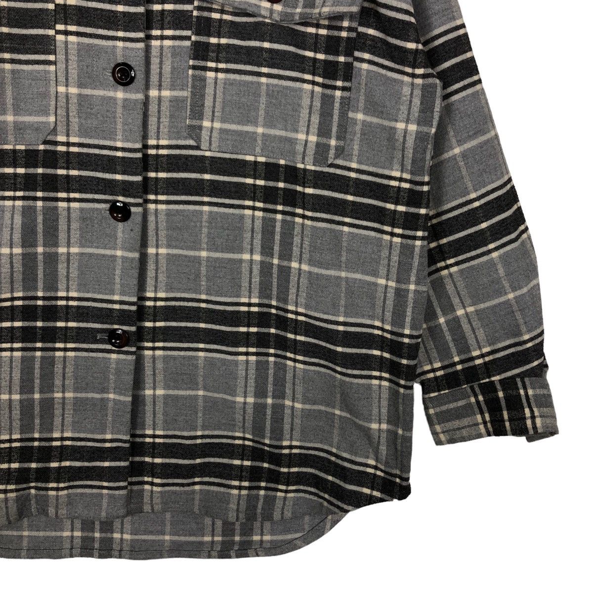Japanese Brand 🔥90’s Vintage Flannel Shirt Jacket Gu Japan Tartan Design Size US L / EU 52-54 / 3 - 4 Thumbnail