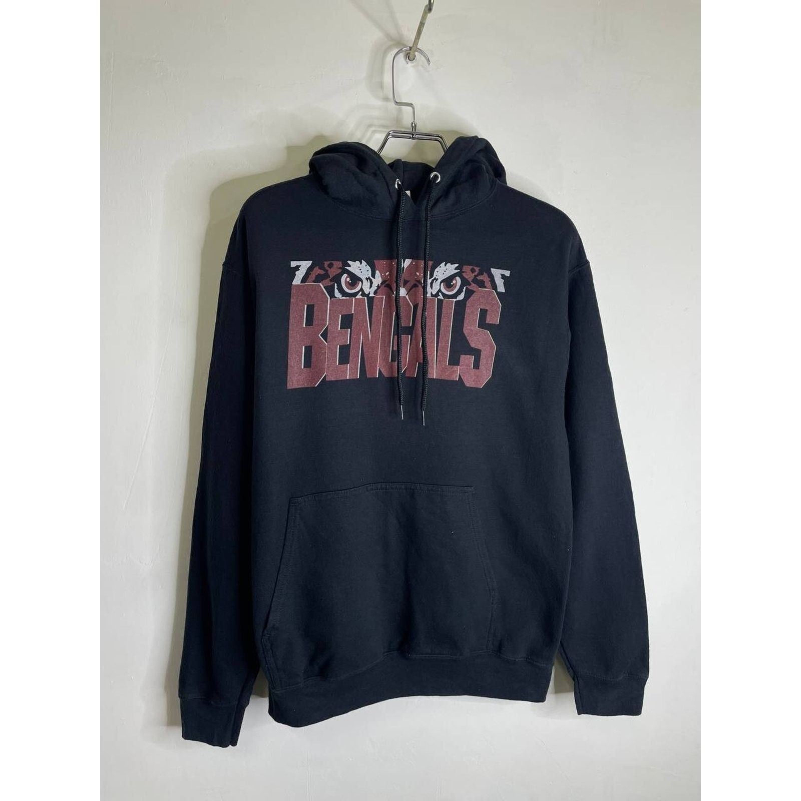 Vintage Vintage Port & Company Bengals Mascot Hoodie Black Size M Size US M / EU 48-50 / 2 - 1 Thumbnail