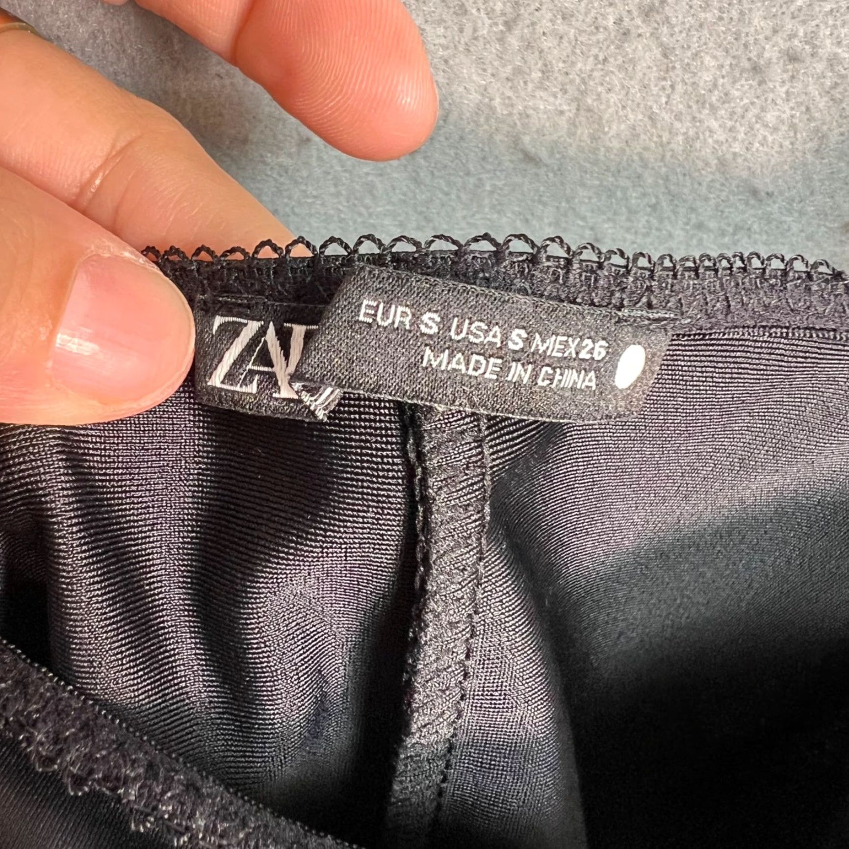 Zara VINTAGE Zara Bodysuit Shirt Womens Small Black Adjustable Straps Adult S Solid 90s Womens Size S / US 4 / IT 40 - 3 Thumbnail