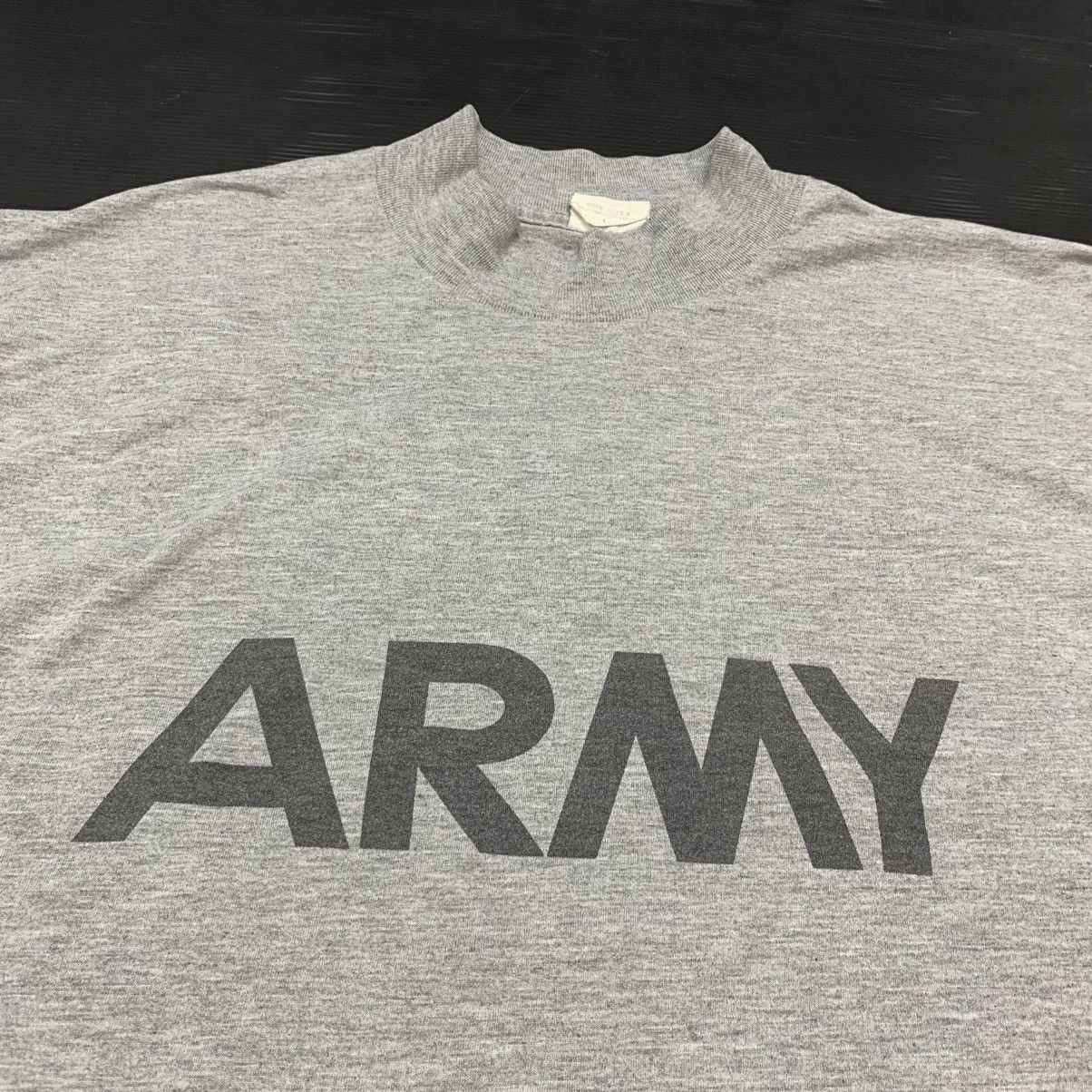 Vintage Vintage 90s Mock Neck US Army Long Sleeve Tee Size US XL / EU 56 / 4 - 3 Thumbnail