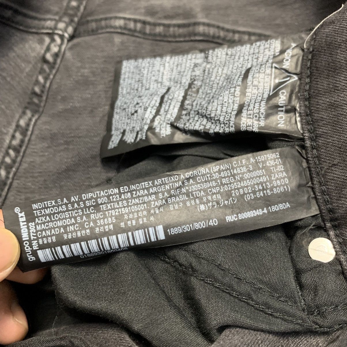 Zara ZARA MAN Rock Star Studded Biker Stretchable Denim Size US 28 / EU 44 - 14 Thumbnail