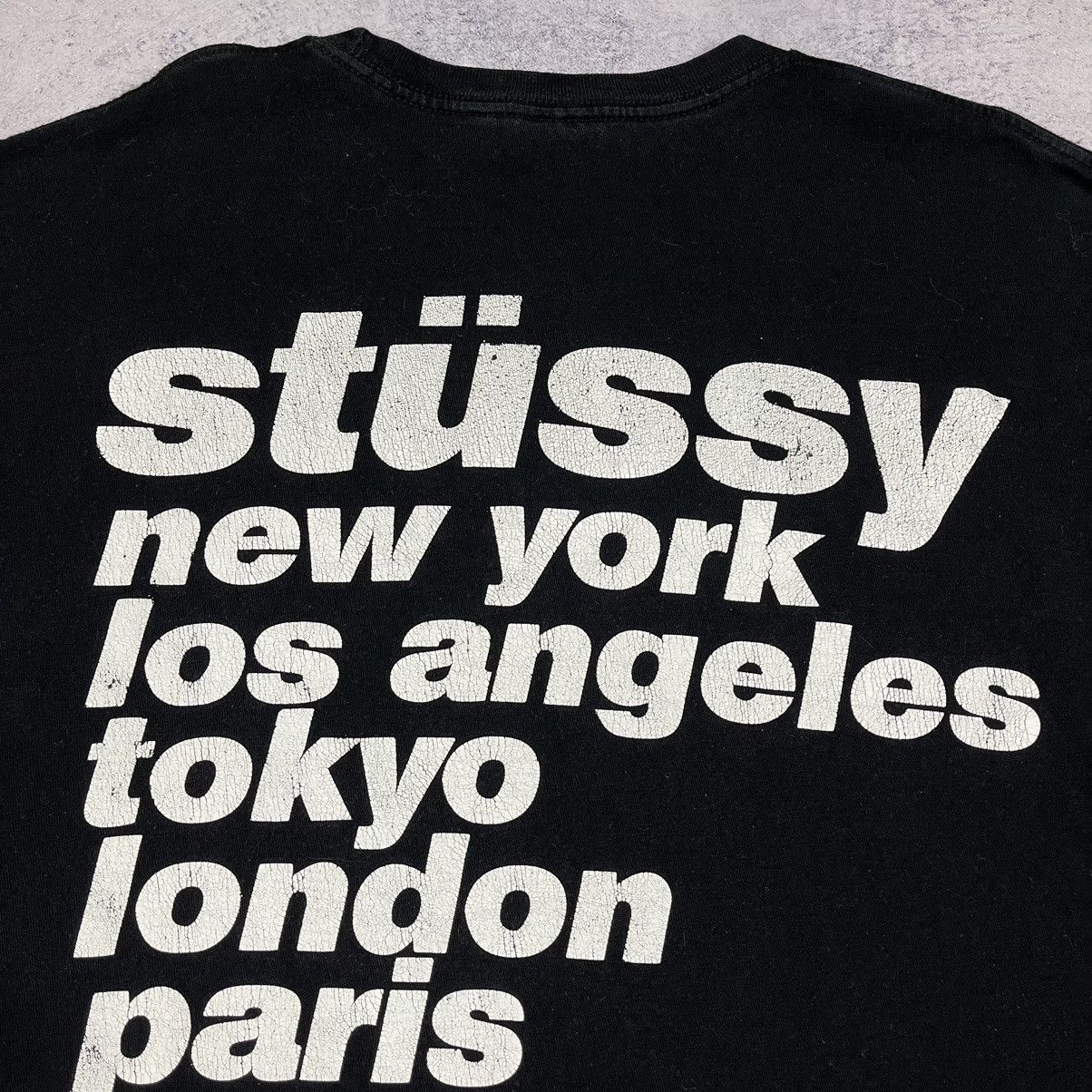 Stussy Vintage Stussy Tour big logo longsleeve 90’s Size US XL / EU 56 / 4 - 2 Thumbnail