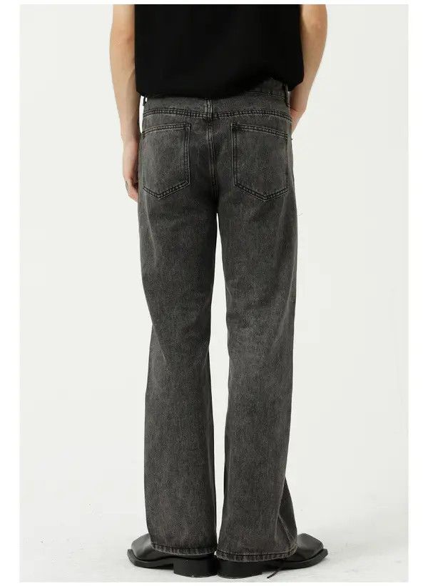 VIBE Gray retro straight-leg micro-flared jeans Size US 30 / EU 46 - 3 Thumbnail