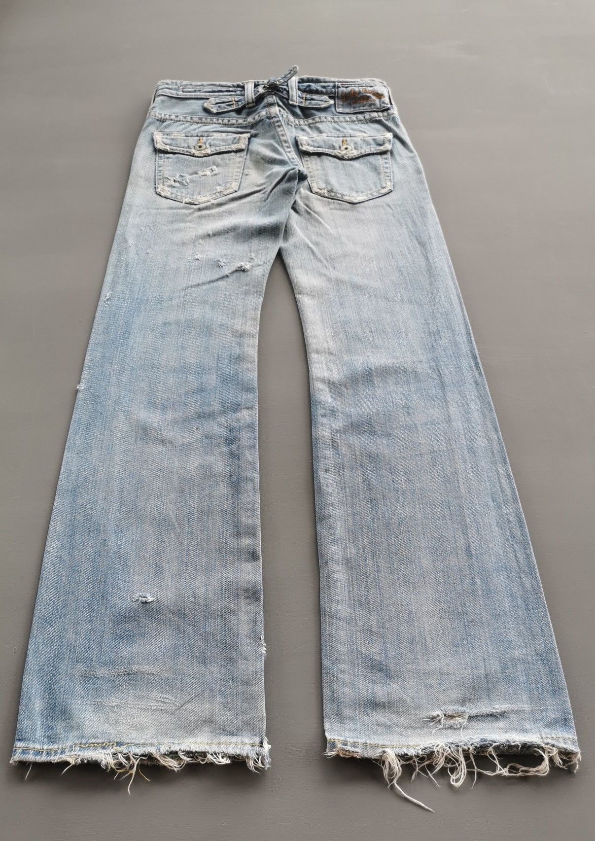 Japanese Brand Flared Bootcut Lady Vintage Brappers Japan Jeans Size 30" / US 8 / IT 44 - 6 Thumbnail