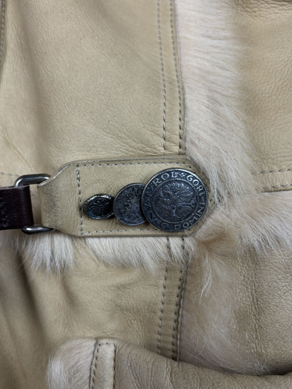 Prada Prada AW06 Shearling Sheep Fox Fur Leather Dufflecoat 44 Size M / US 6-8 / IT 42-44 - 4 Thumbnail