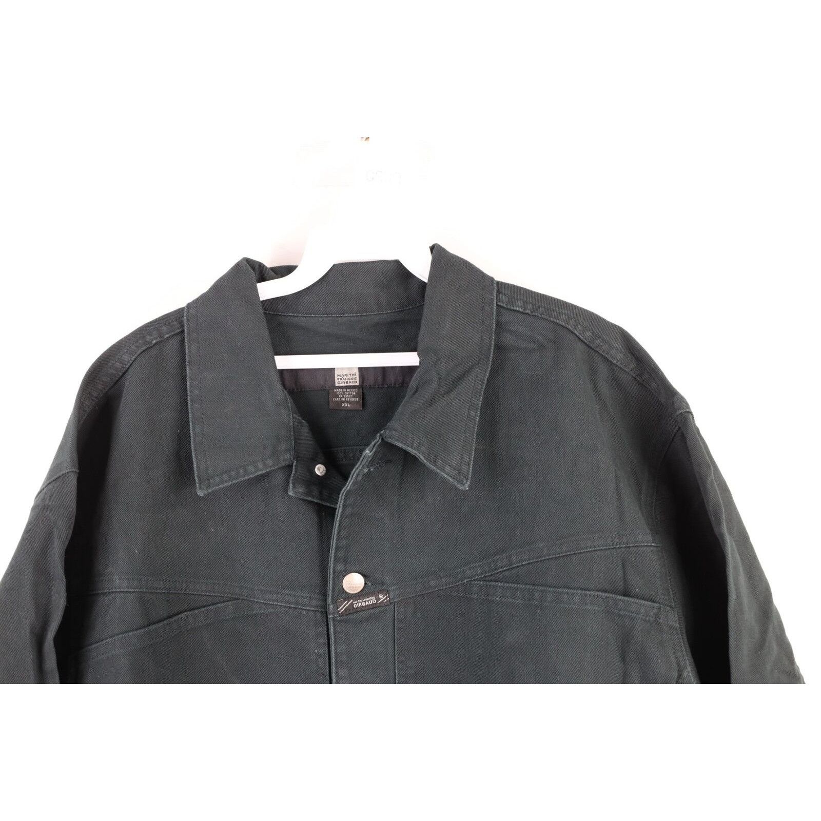 Marithe + Francois Girbaud NOS Vintage 90s Marithe Francois Girbaud Denim Jacket Size US XXL / EU 58 / 5 - 2 Thumbnail
